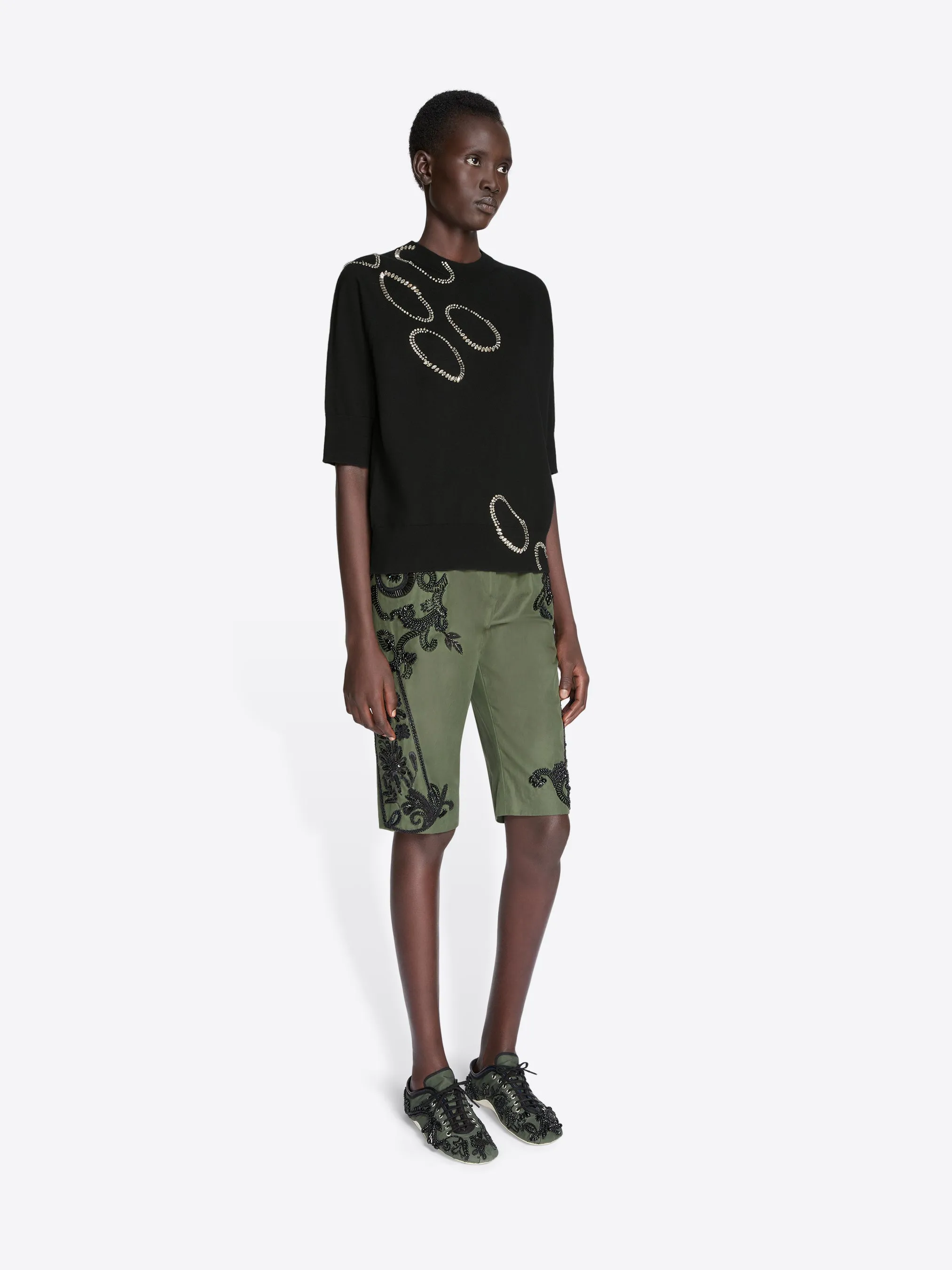 Embroidered merino sweater sold by Dries Van Noten product image thumbnail 3