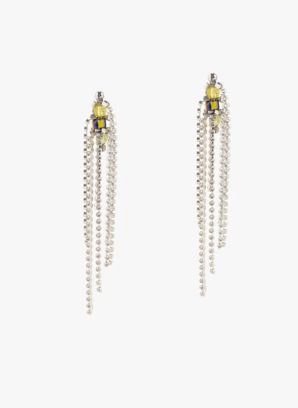 Embellished earrings made by Dries Van Noten