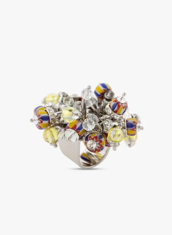 Embroidered ring made by Dries Van Noten