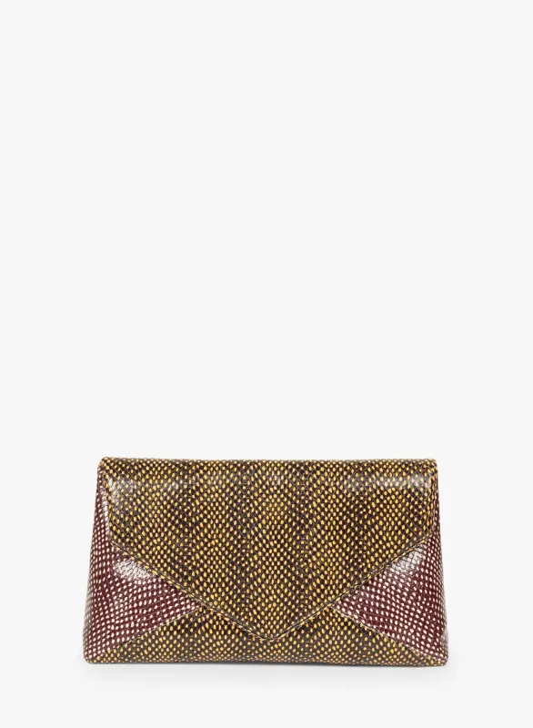 Large leather envelope bag made by Dries Van Noten