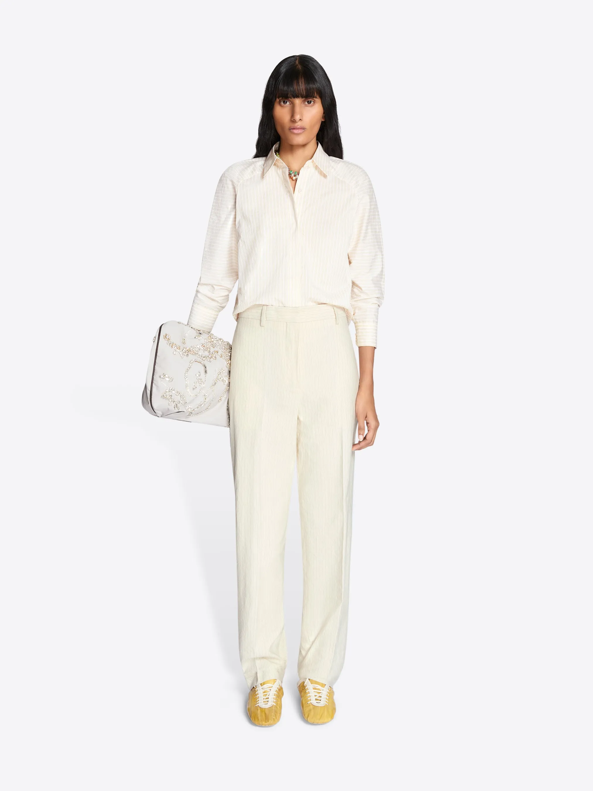 Tailored cotton pants sold by Dries Van Noten product image thumbnail 2