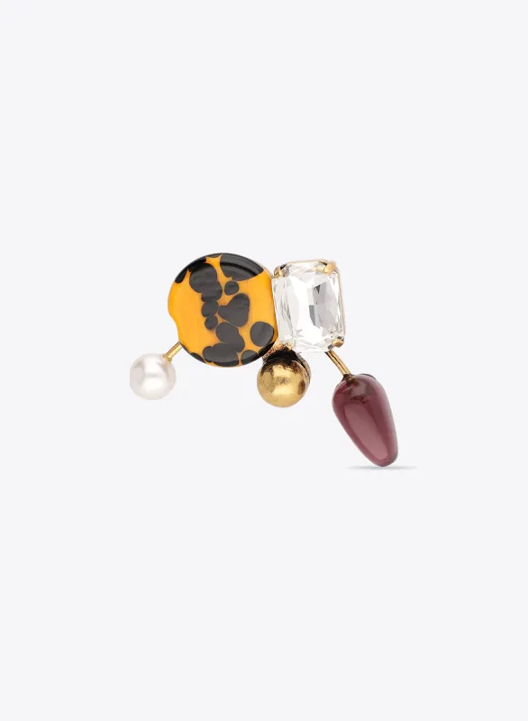 Handmade painted ring made by Dries Van Noten