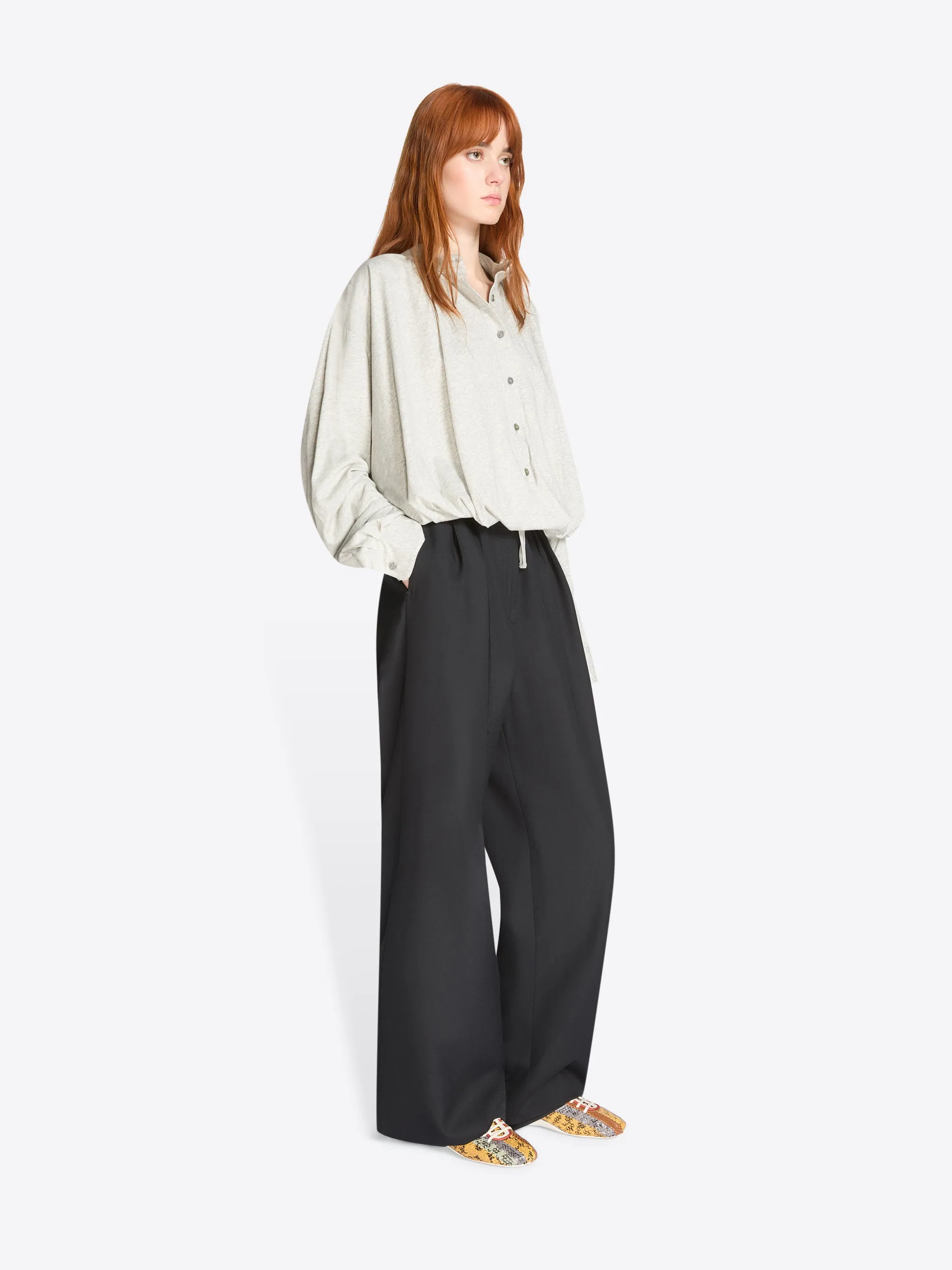Belted wool pants sold by Dries Van Noten product image thumbnail 3