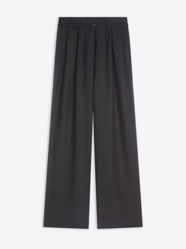 Belted wool pants made by Dries Van Noten