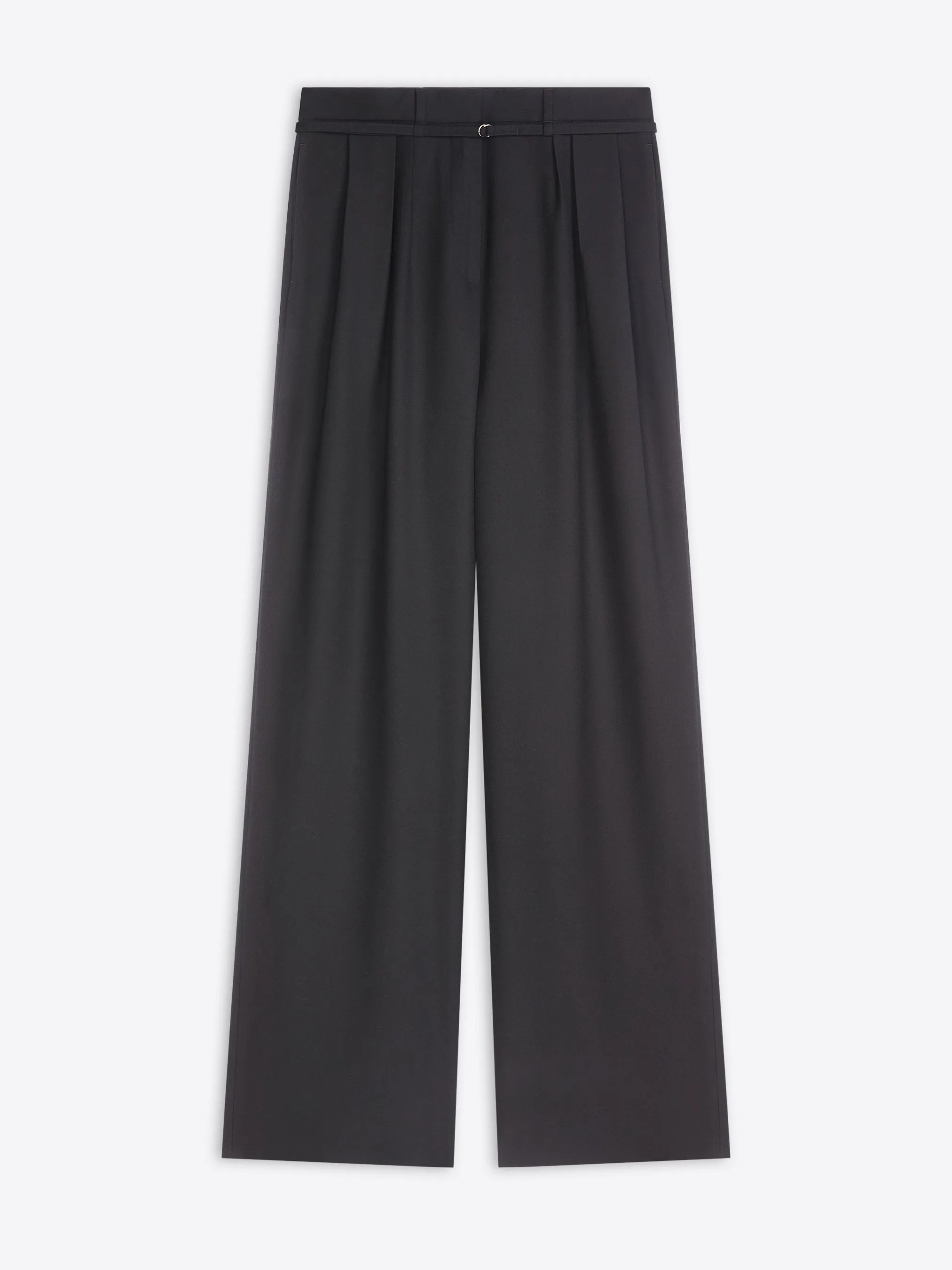 Belted wool pants sold by Dries Van Noten