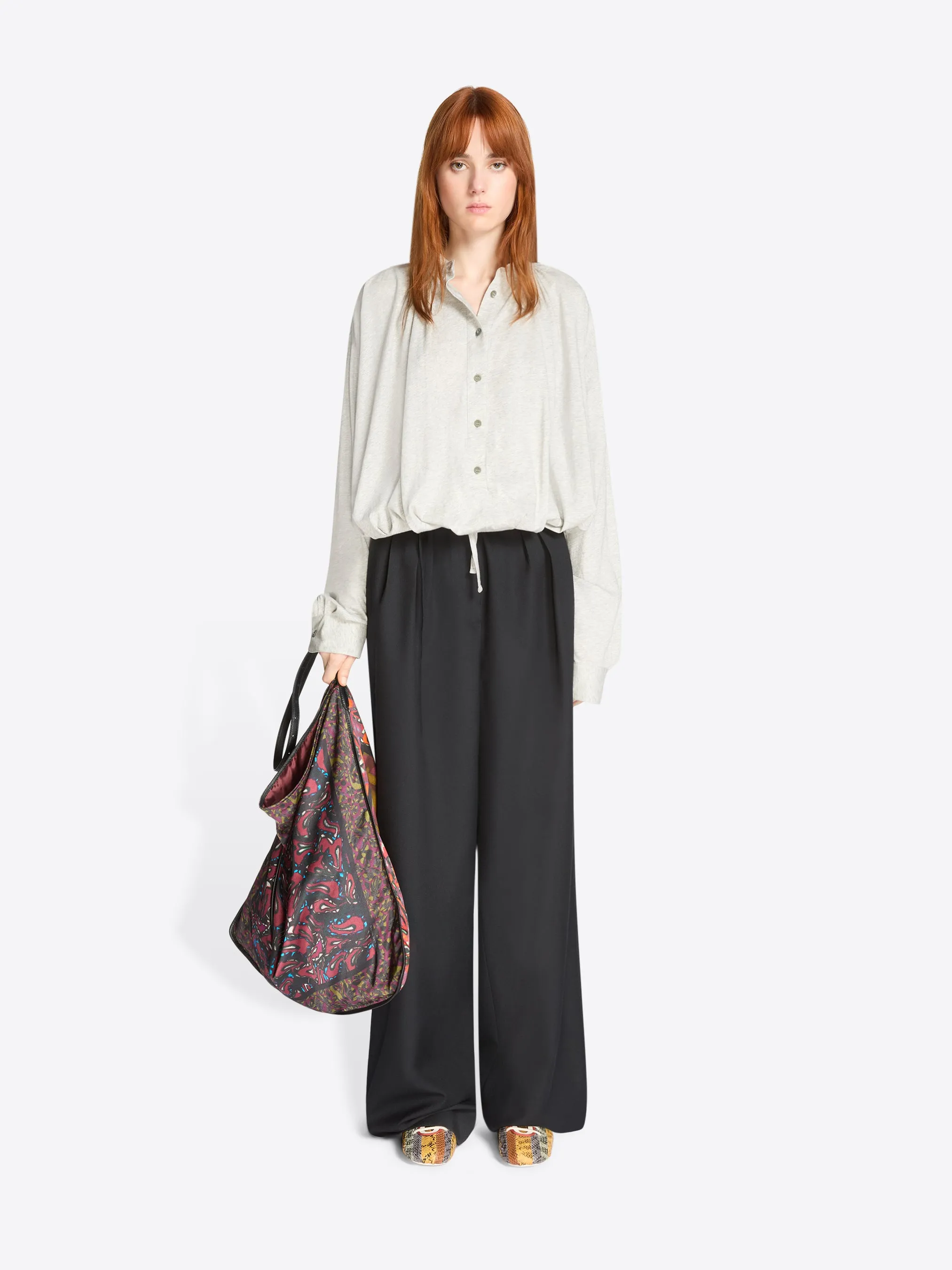 Belted wool pants sold by Dries Van Noten product image thumbnail 2