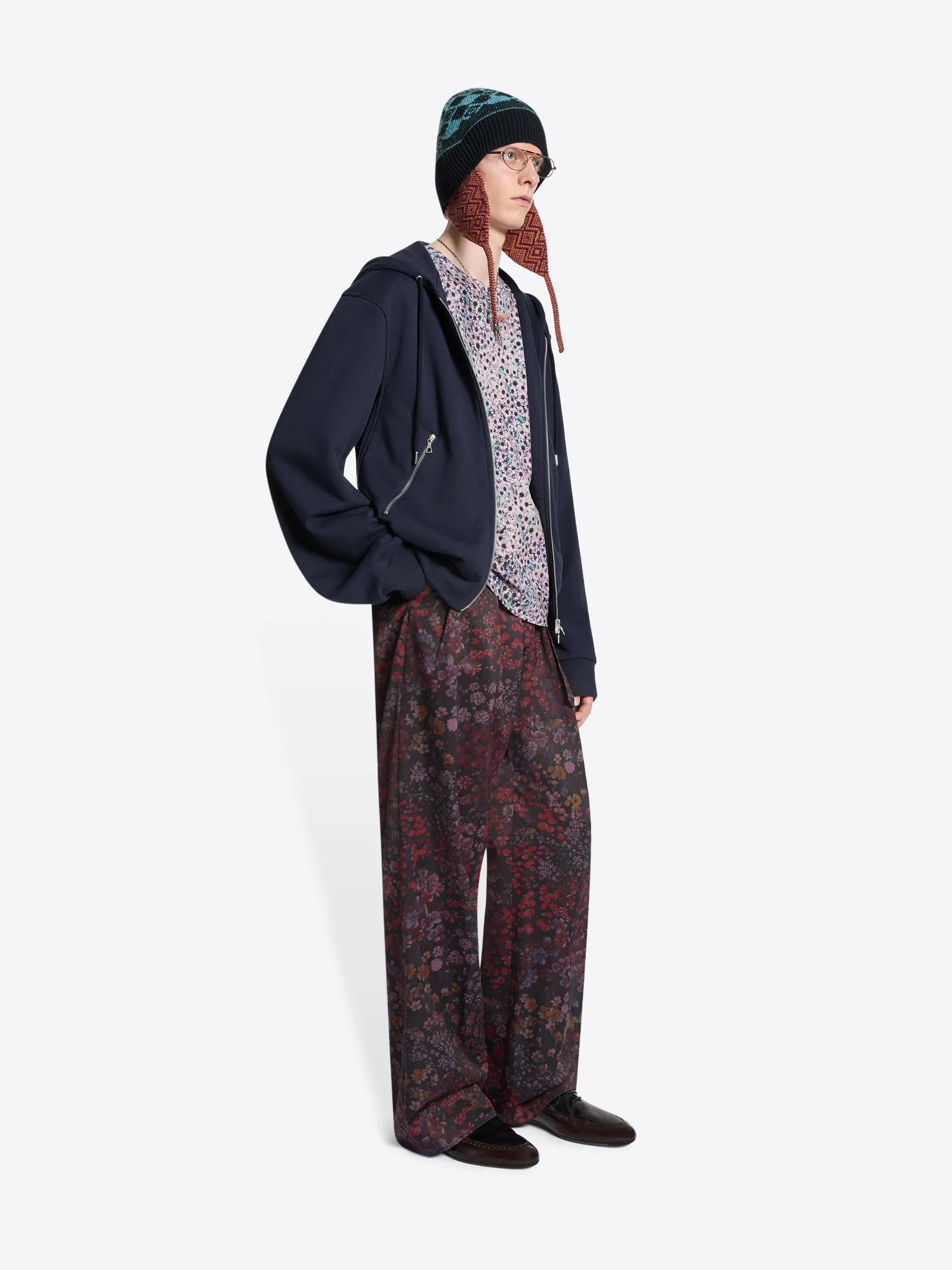 Loose zipped hoodie sold by Dries Van Noten product image thumbnail 3