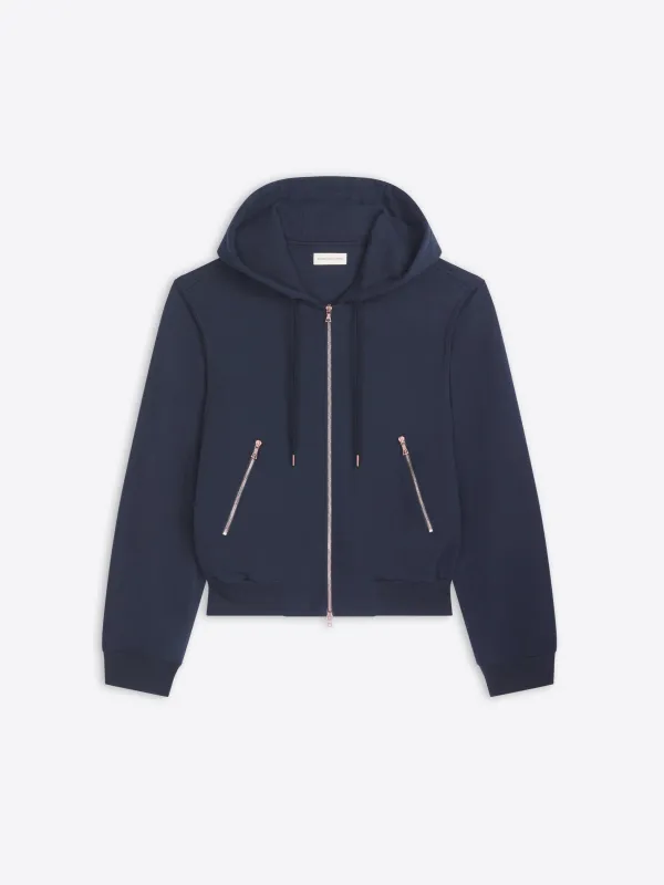 Loose zipped hoodie made by Dries Van Noten