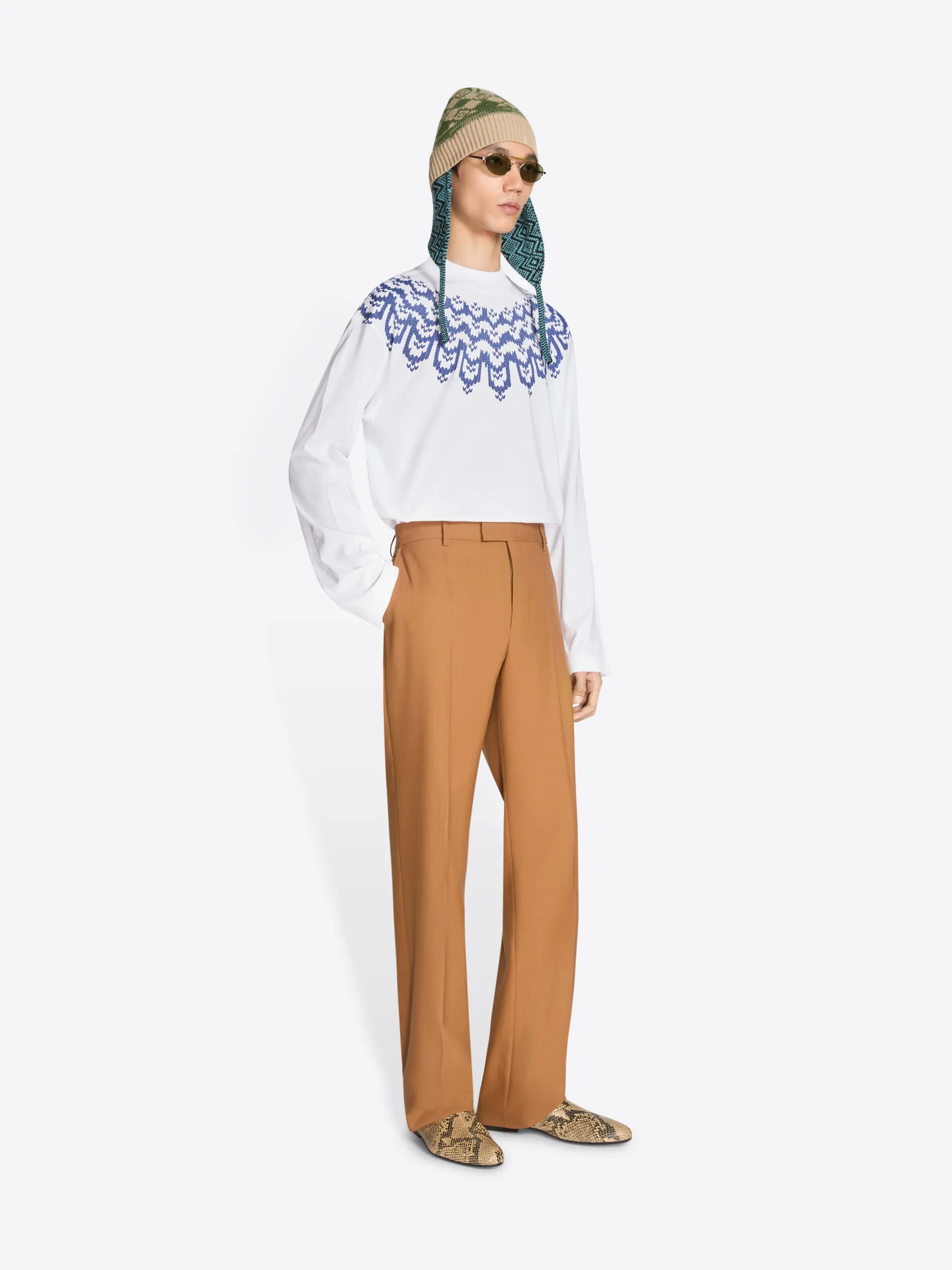 Long sleeve cotton tee sold by Dries Van Noten product image thumbnail 3