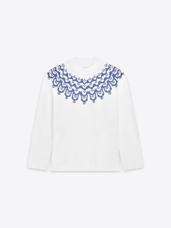 Long sleeve cotton tee made by Dries Van Noten
