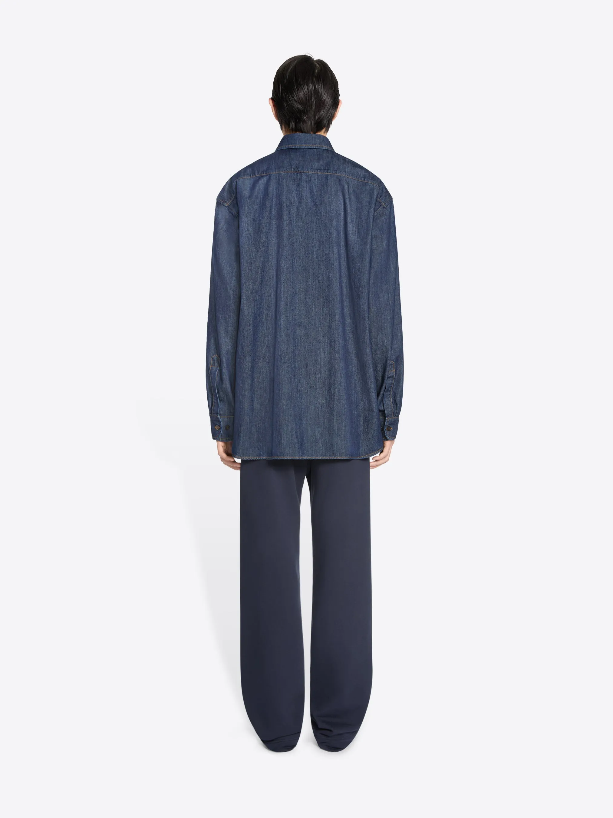 Loose denim shirt sold by Dries Van Noten product image thumbnail 4