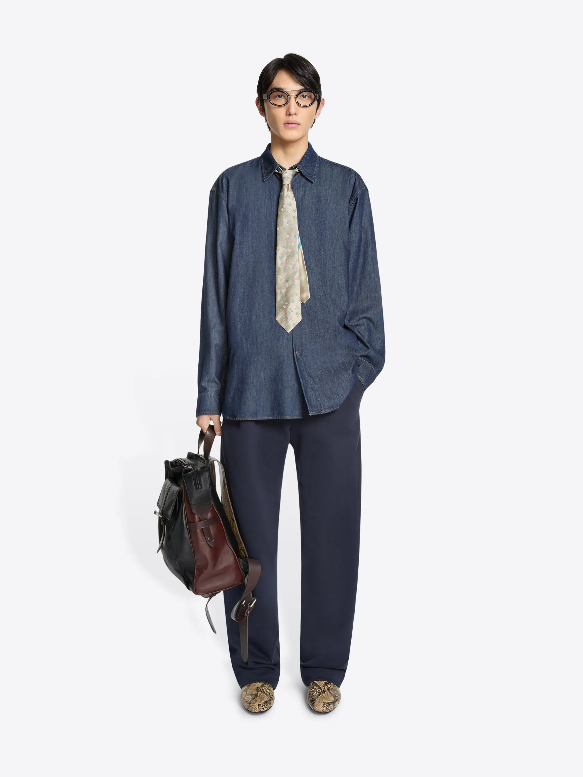Loose denim shirt sold by Dries Van Noten product image thumbnail 2