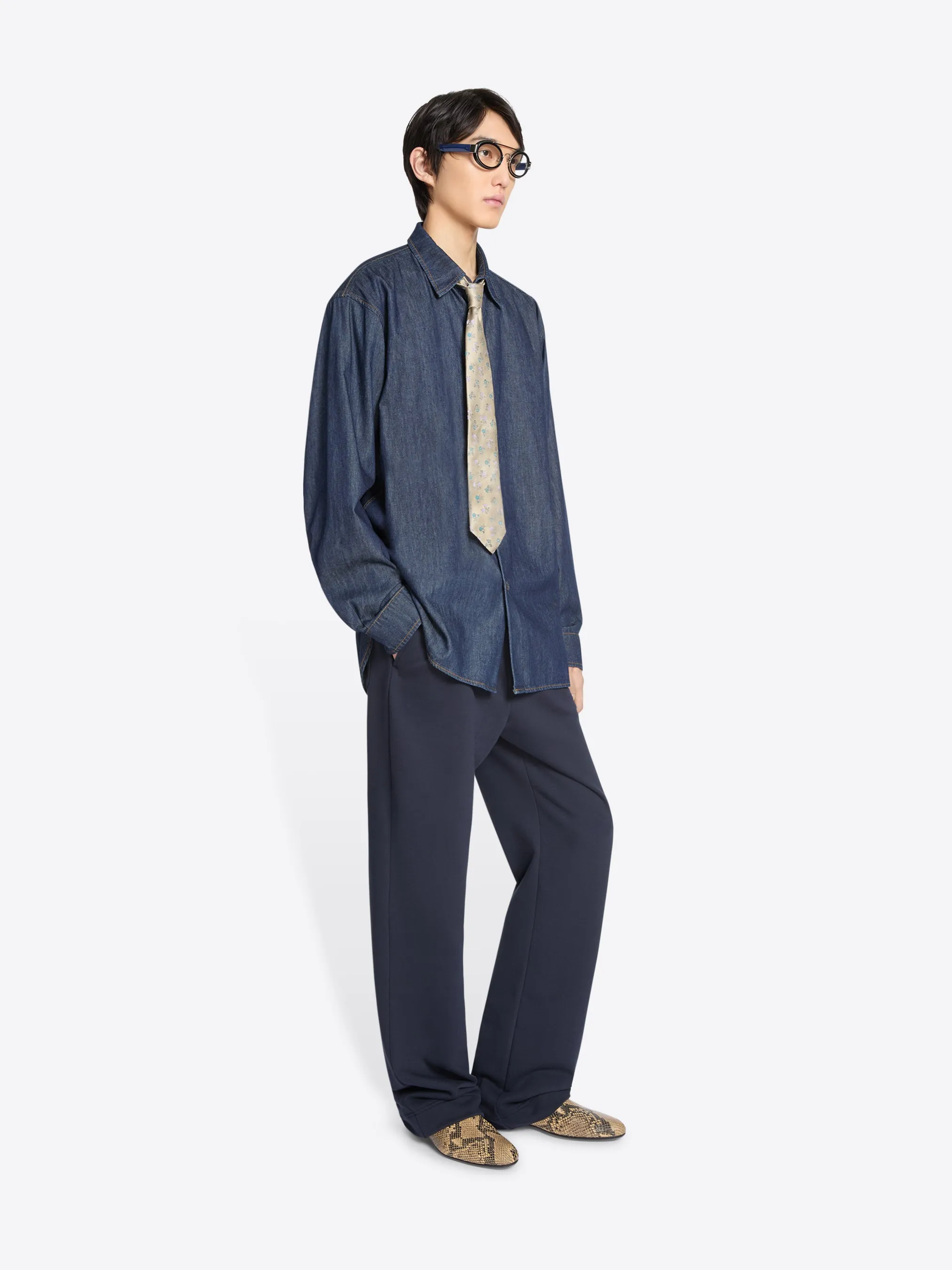 Loose denim shirt sold by Dries Van Noten product image thumbnail 3
