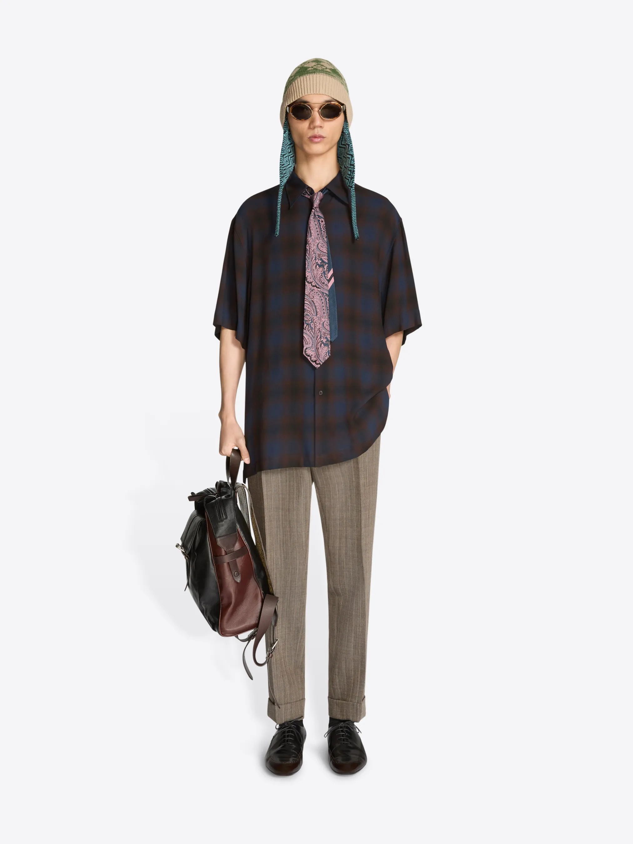 Cuffed wool pants sold by Dries Van Noten product image thumbnail 2
