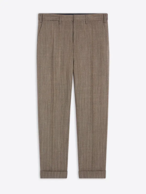 Cuffed wool pants made by Dries Van Noten