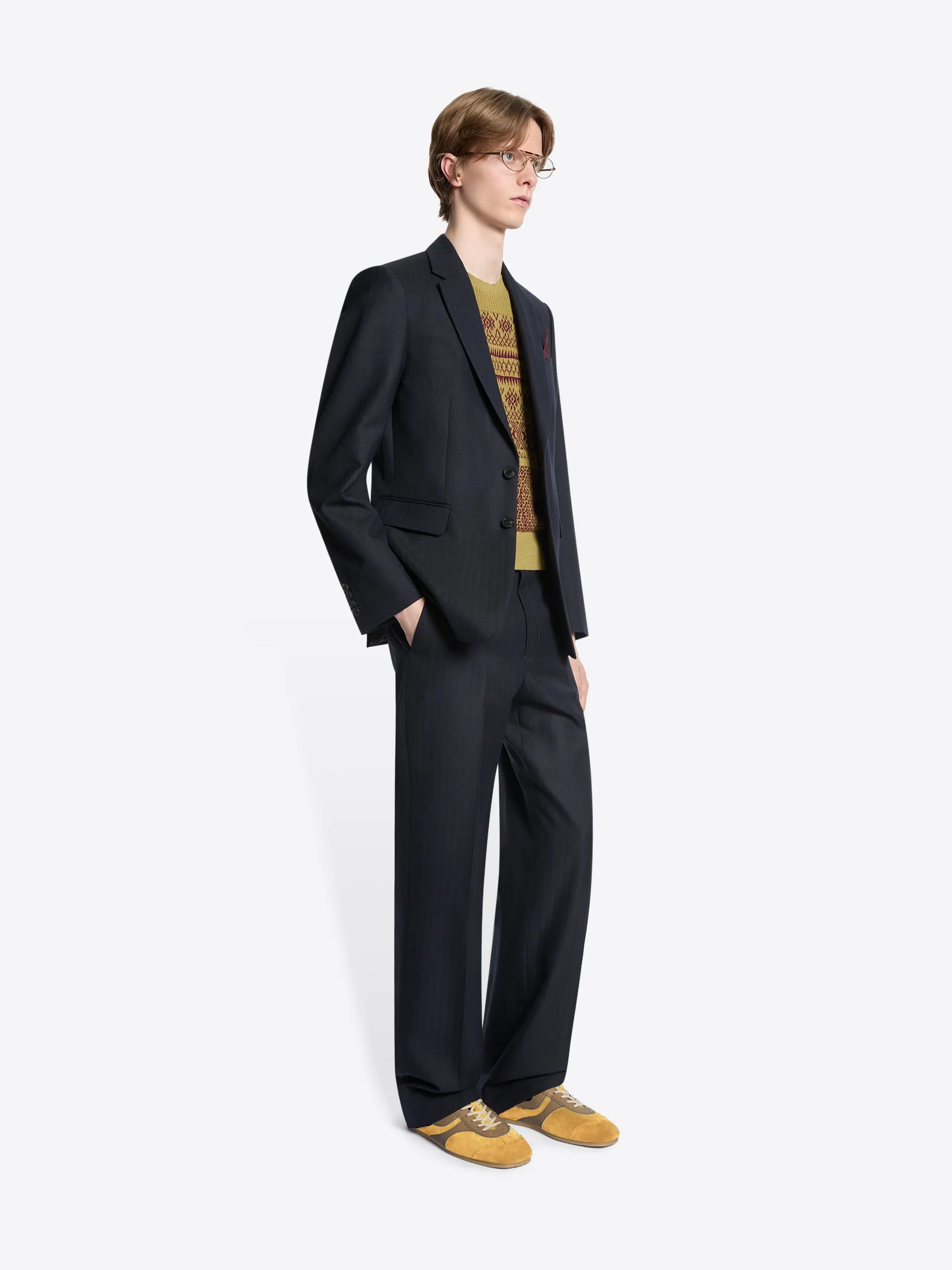 Slim fit wool suit sold by Dries Van Noten product image thumbnail 3