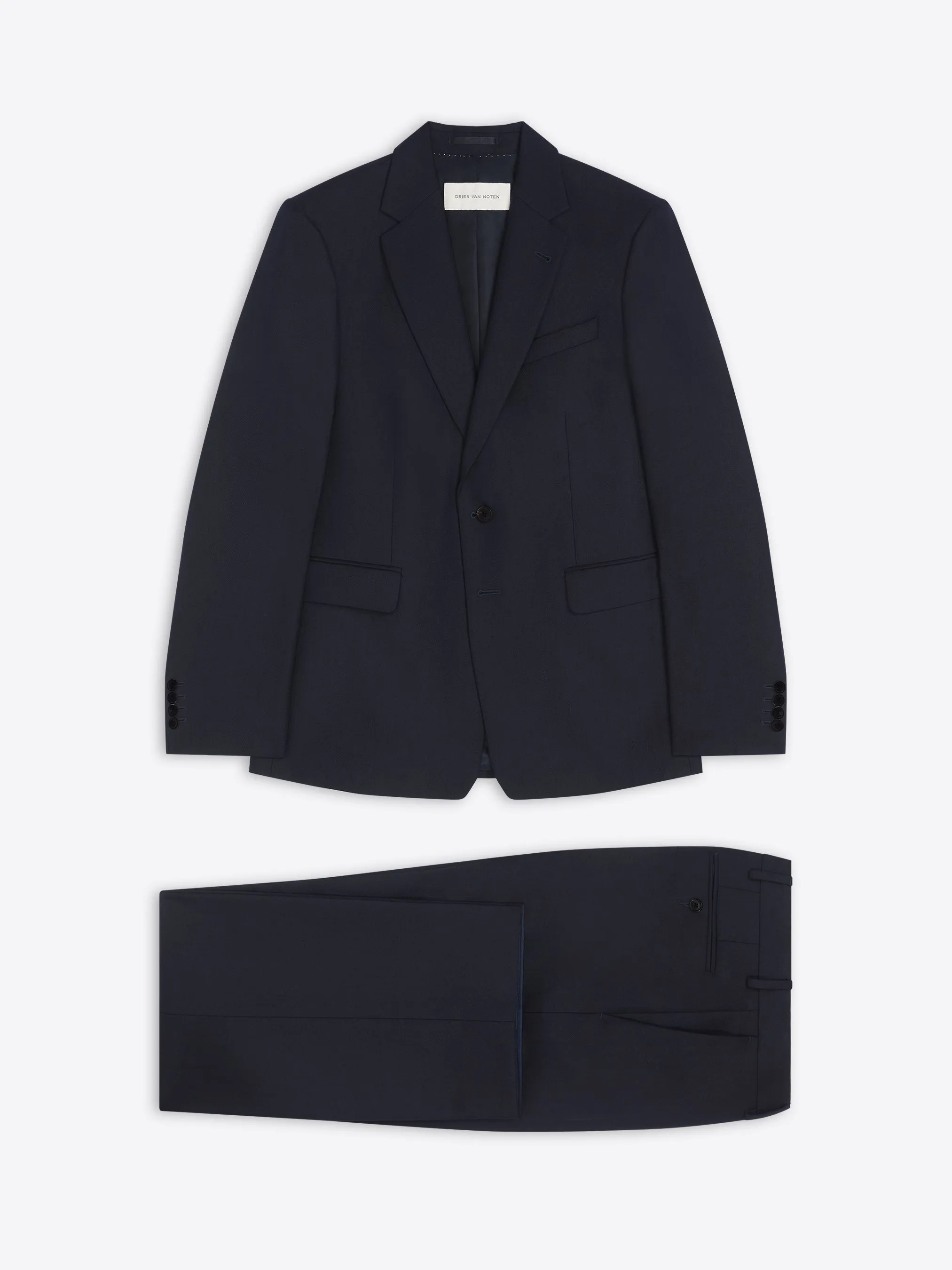 Slim fit wool suit sold by Dries Van Noten