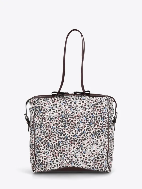 Printed canvas tote bag made by Dries Van Noten
