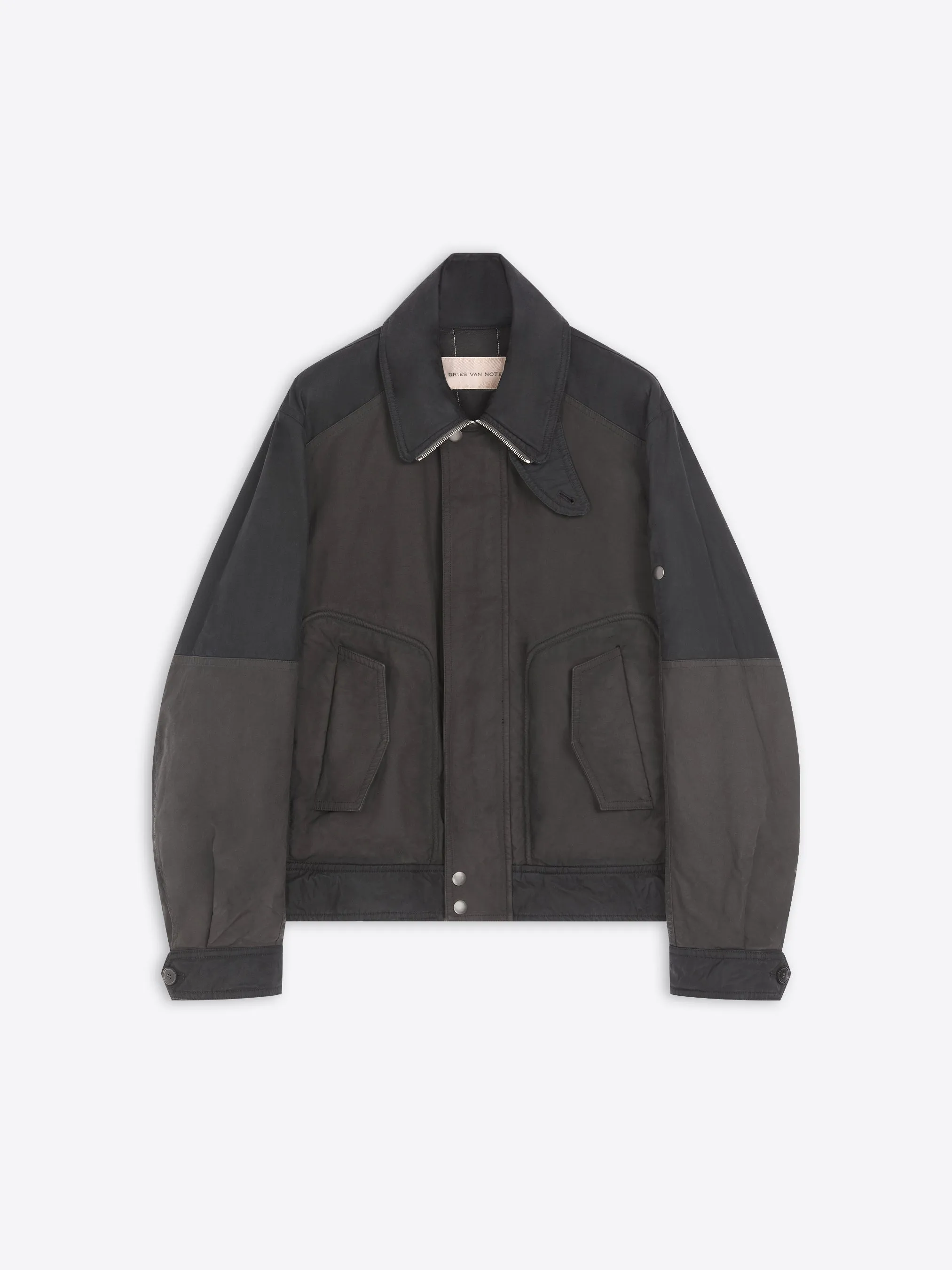 Overdyed cotton jacket sold by Dries Van Noten