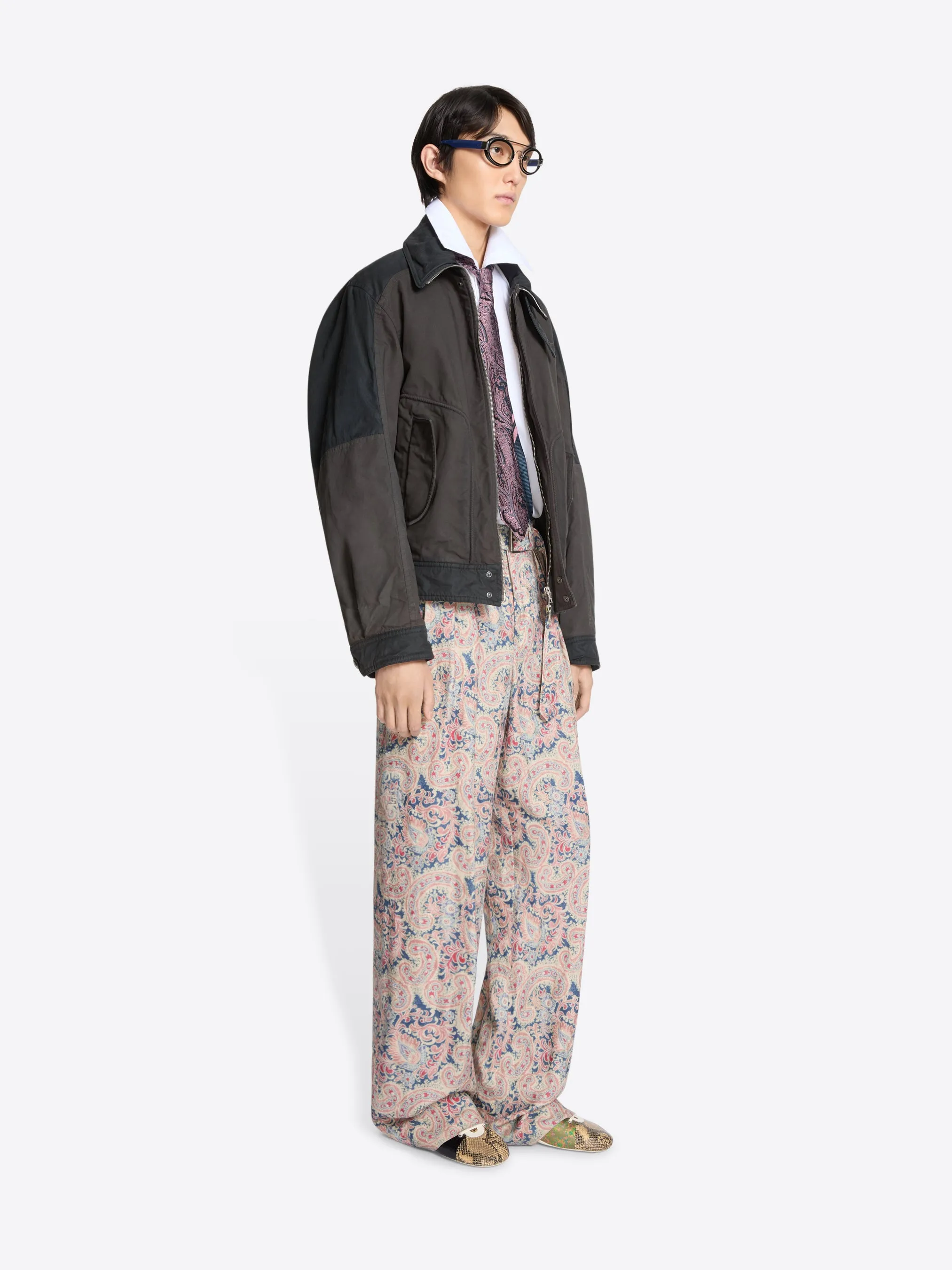 Overdyed cotton jacket sold by Dries Van Noten product image thumbnail 3