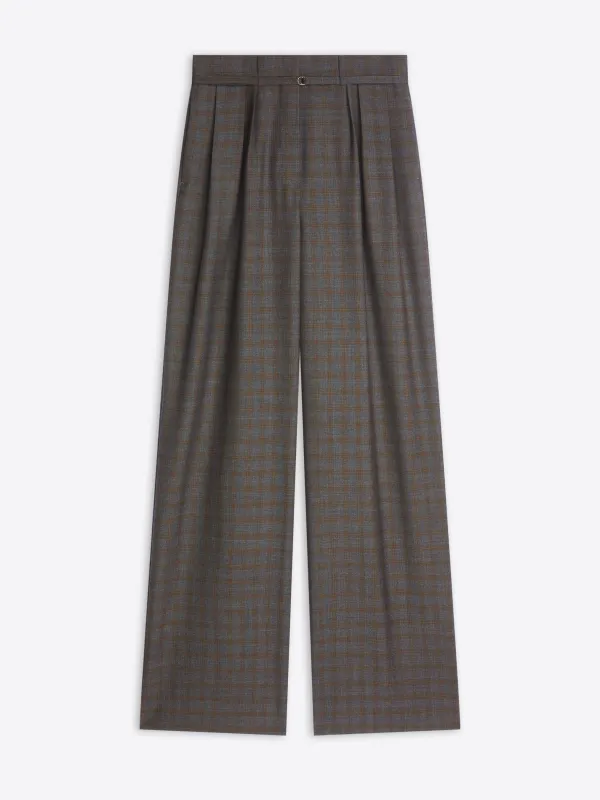 Belted wool pants made by Dries Van Noten