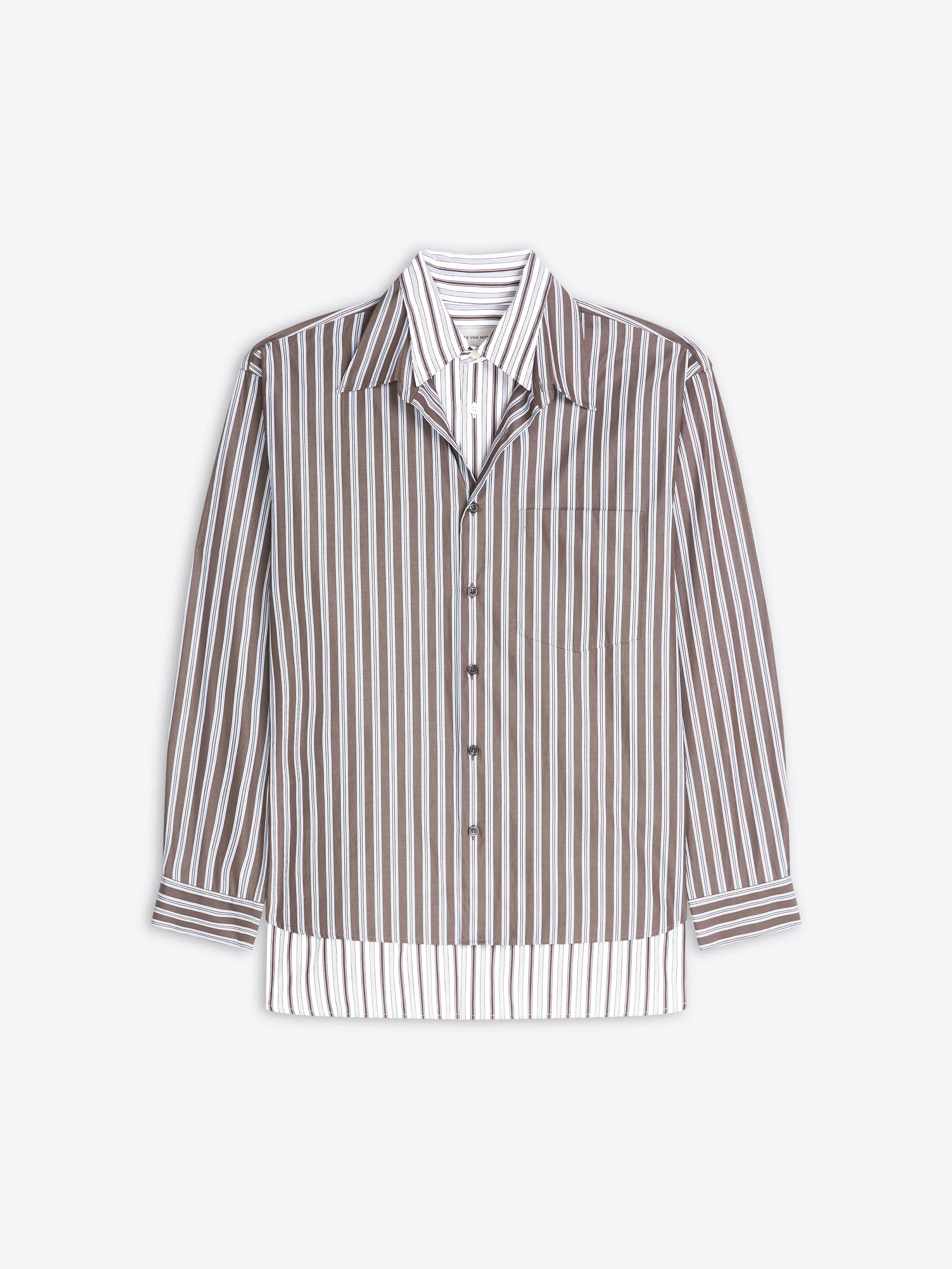 Double-layer cotton shirt sold by Dries Van Noten