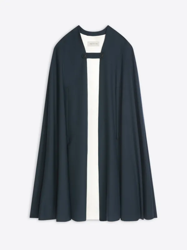 Wool cape made by Dries Van Noten