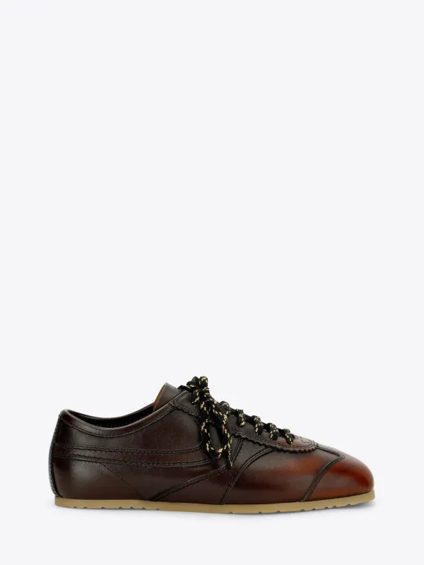 Leather sneakers made by Dries Van Noten