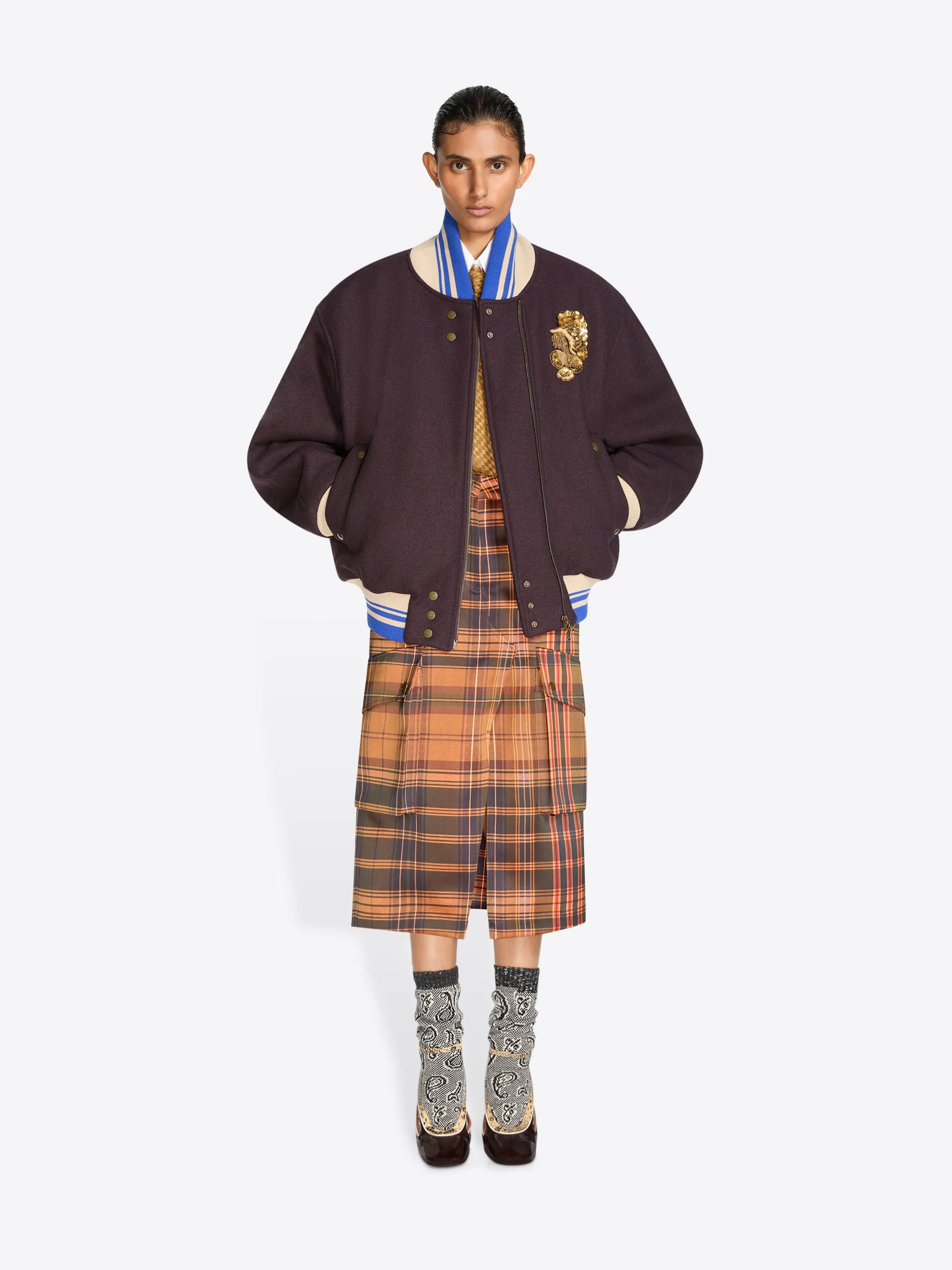Embroidered wool bomber sold by Dries Van Noten product image thumbnail 2