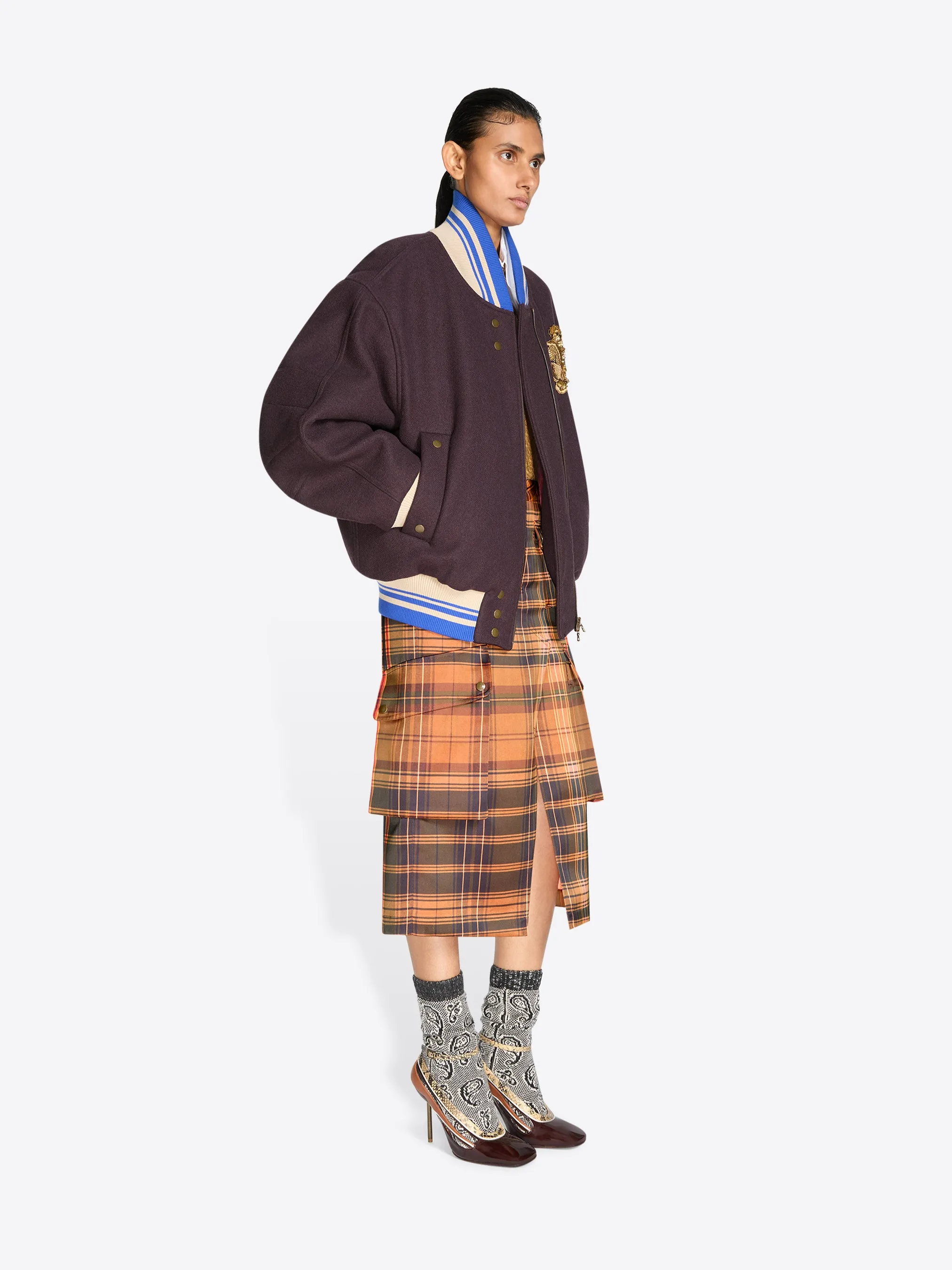 Embroidered wool bomber sold by Dries Van Noten product image thumbnail 3
