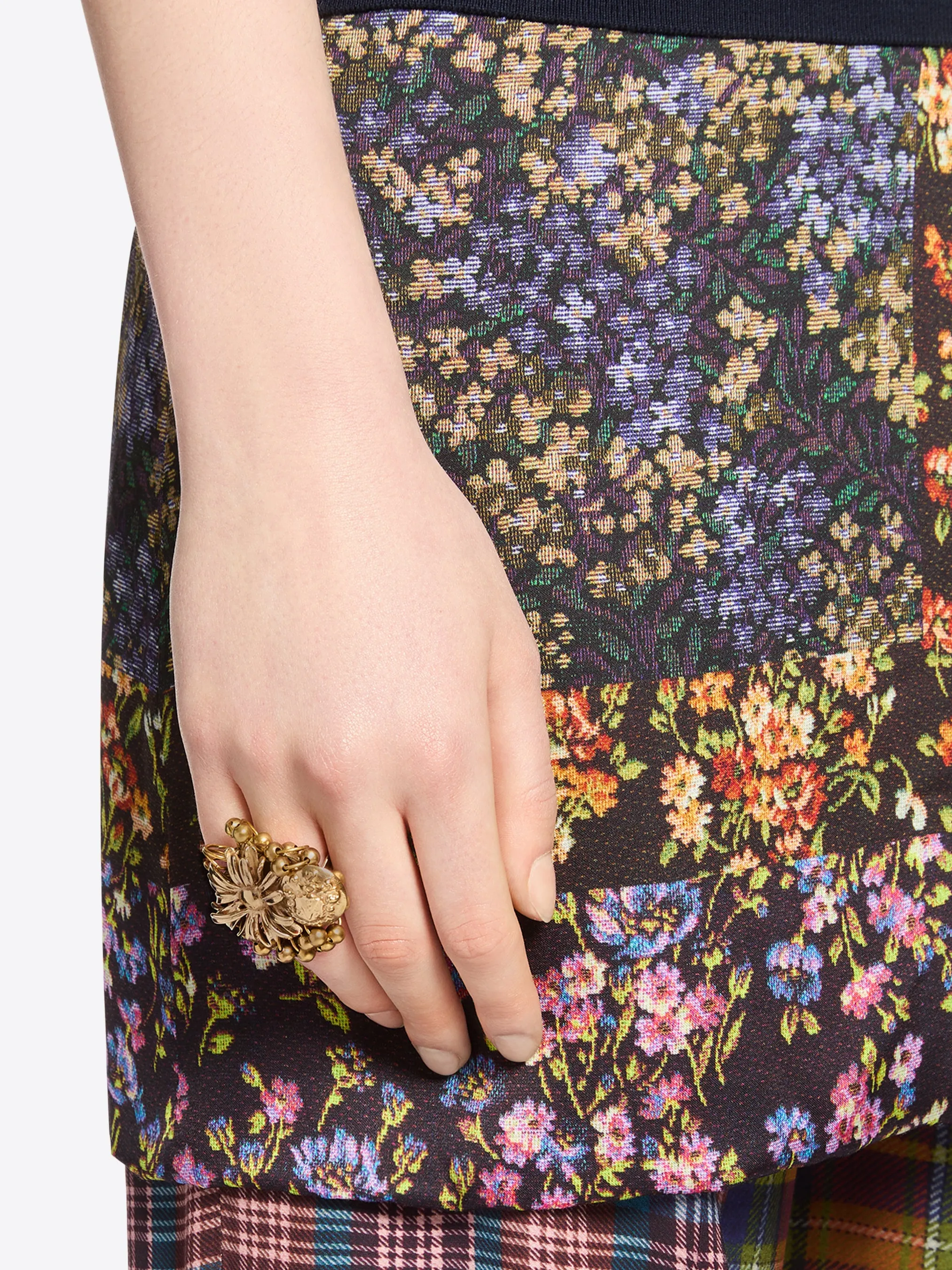 Layered brass ring sold by Dries Van Noten product image thumbnail 4