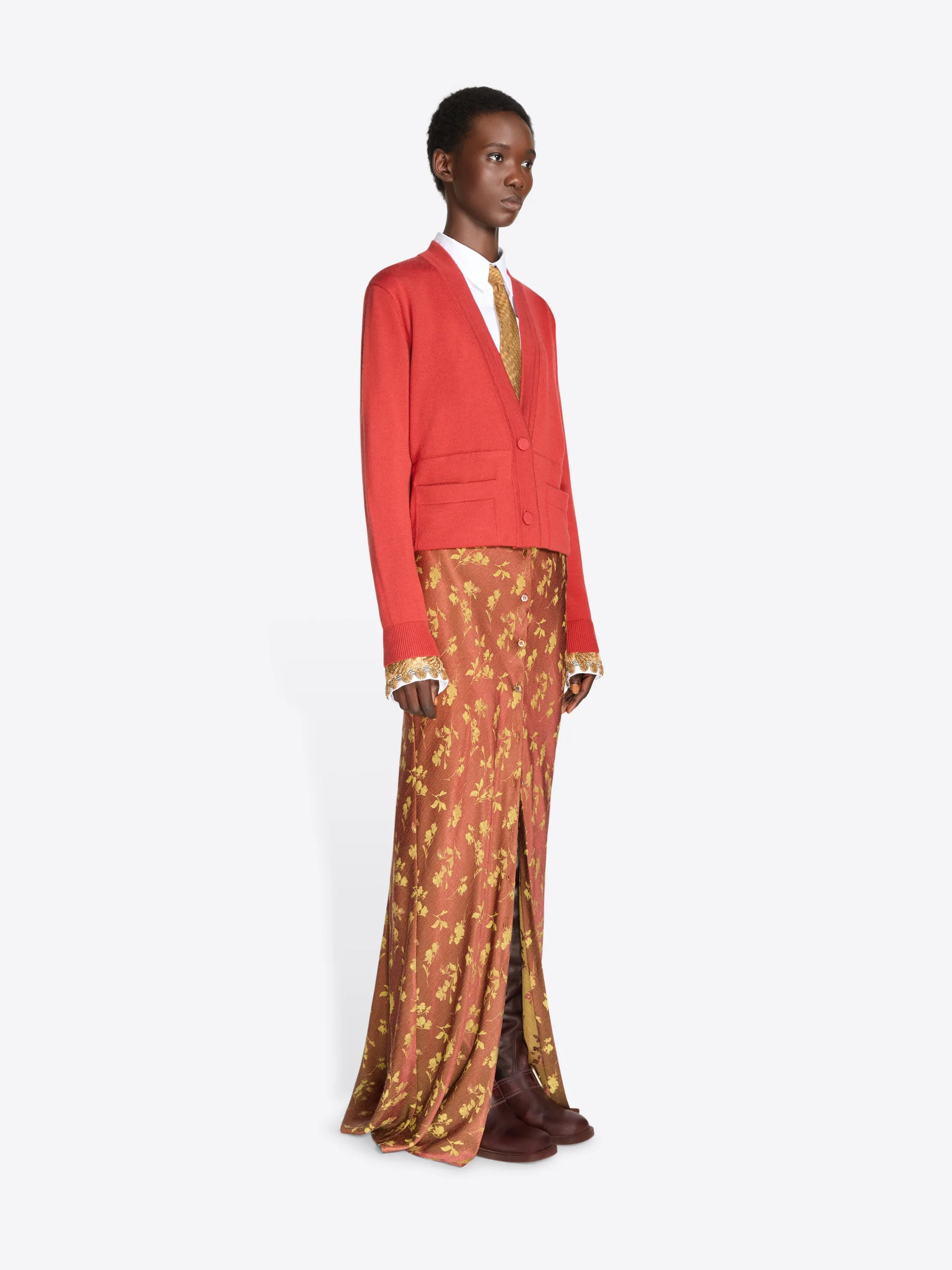 Cropped wool cardigan sold by Dries Van Noten product image thumbnail 3