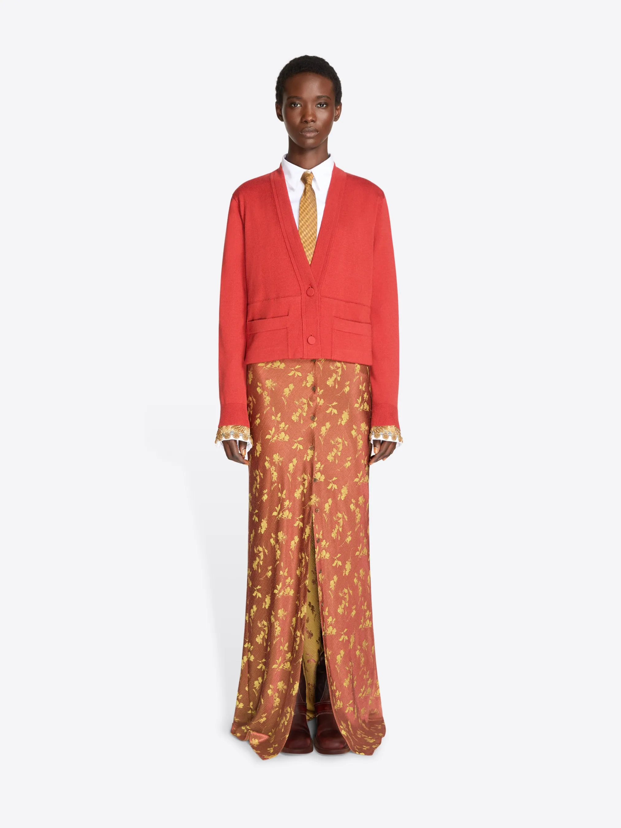 Cropped wool cardigan sold by Dries Van Noten product image thumbnail 2