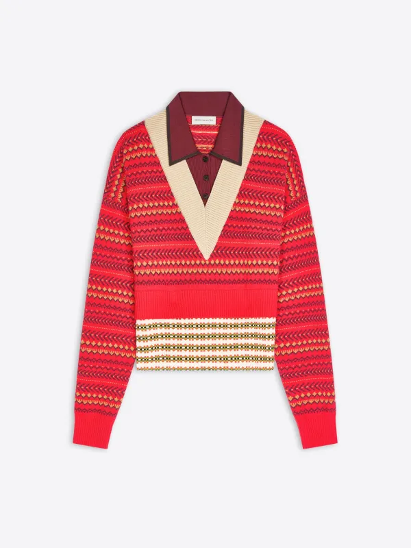 Boxy wool sweater made by Dries Van Noten