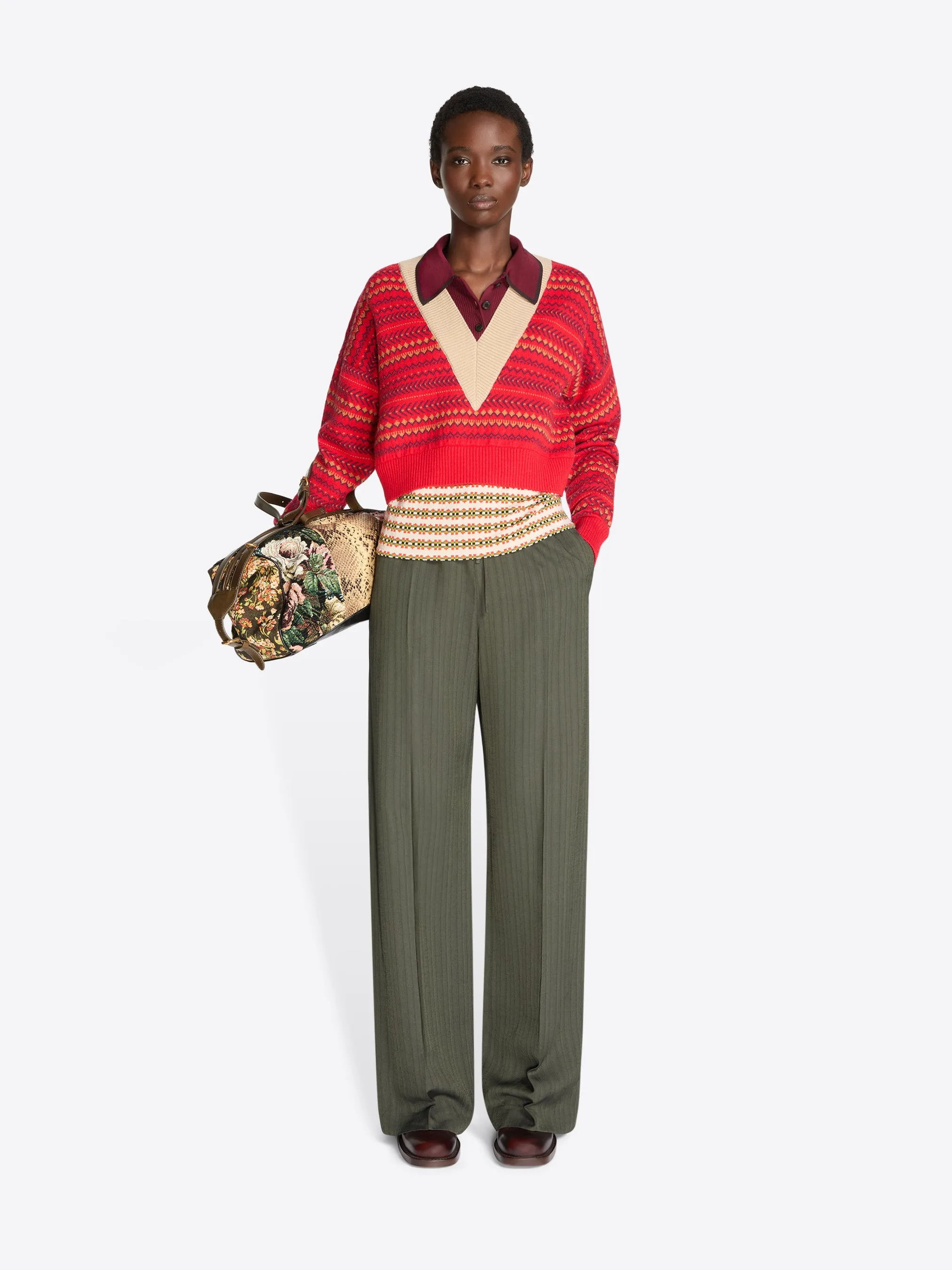 Elasticated viscose pants sold by Dries Van Noten product image thumbnail 2