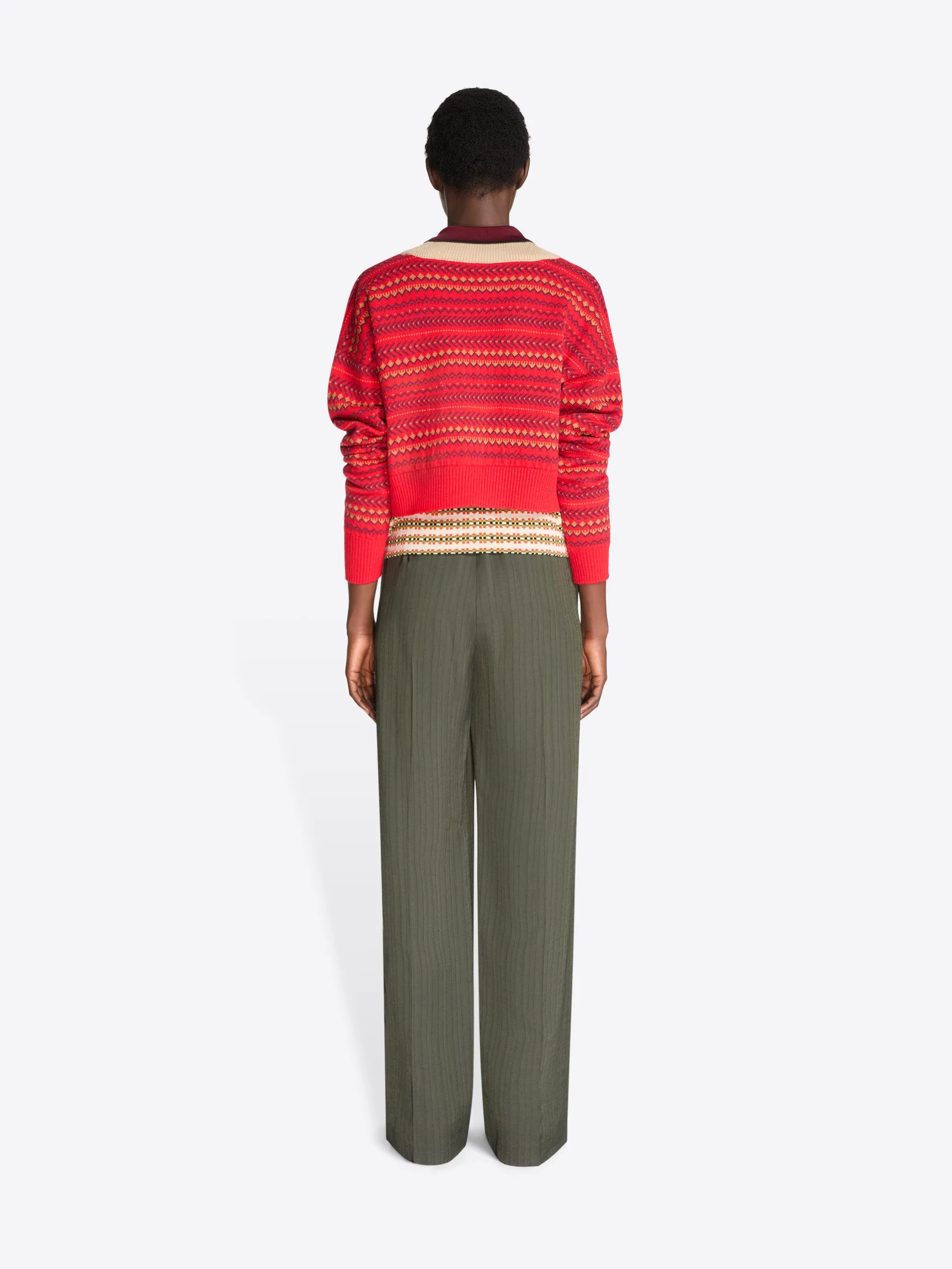 Elasticated viscose pants sold by Dries Van Noten product image thumbnail 4