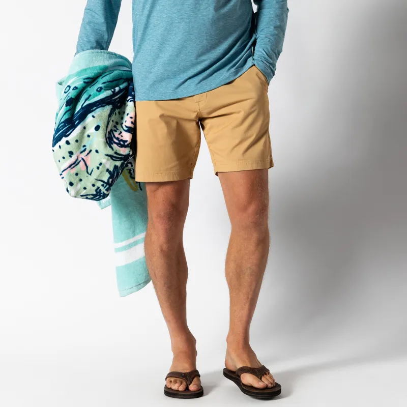 8" Harbor Performance Short - Desert Sand sold by Duck Head