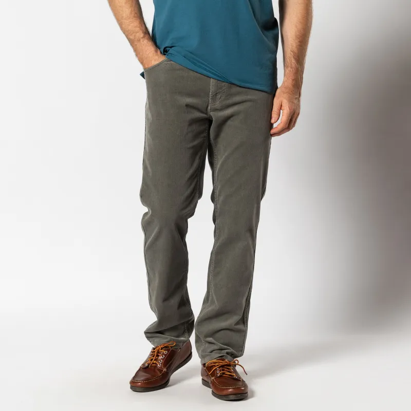 Holston Corduroy Five-Pocket - Castor Grey sold by Duck Head