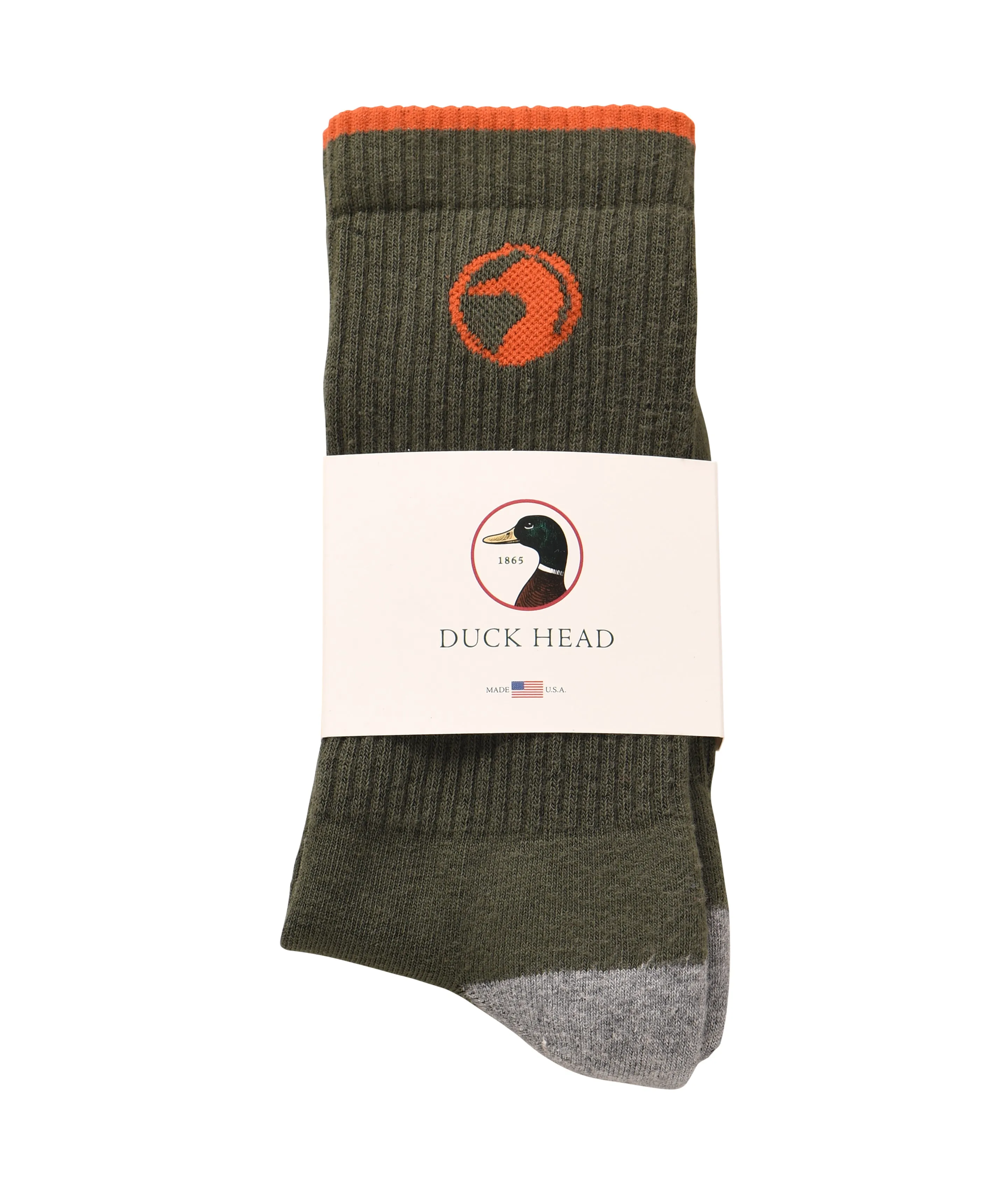 Logo Sock - Olive sold by Duck Head product image thumbnail 2