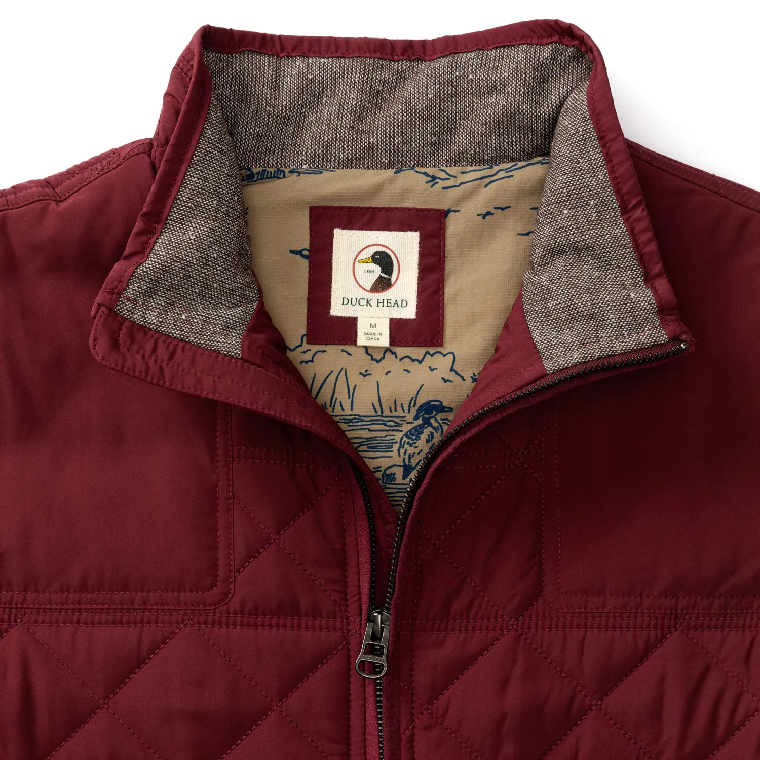Fremont Performance Quilted Vest - Tawny Port sold by Duck Head product image thumbnail 3