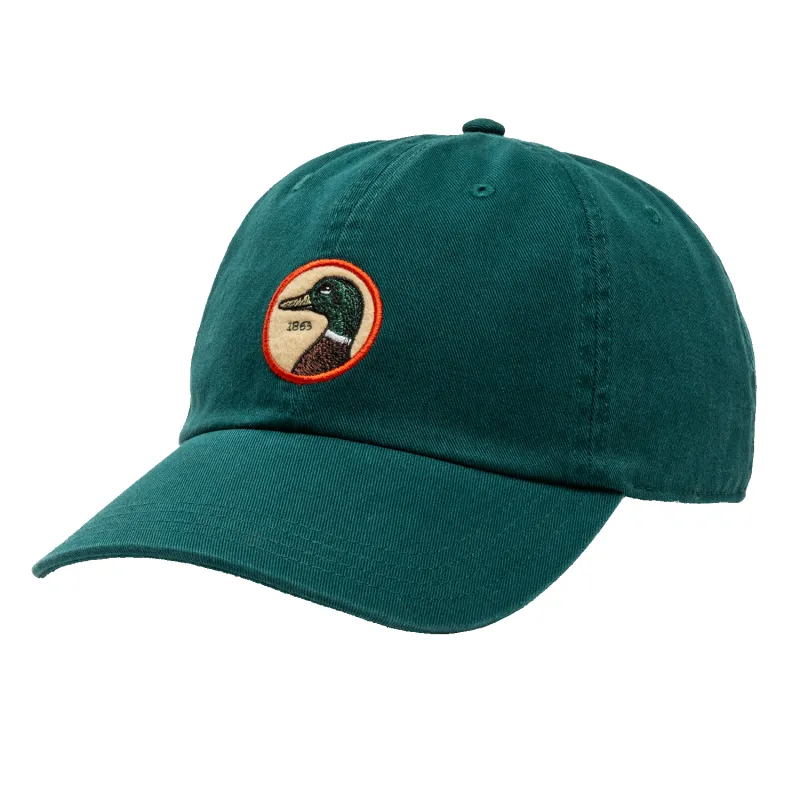 Circle Patch Twill Hat - Forest Green made by Duck Head