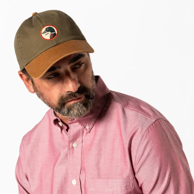 Circle Patch Twill Hat - Dark Olive made by Duck Head