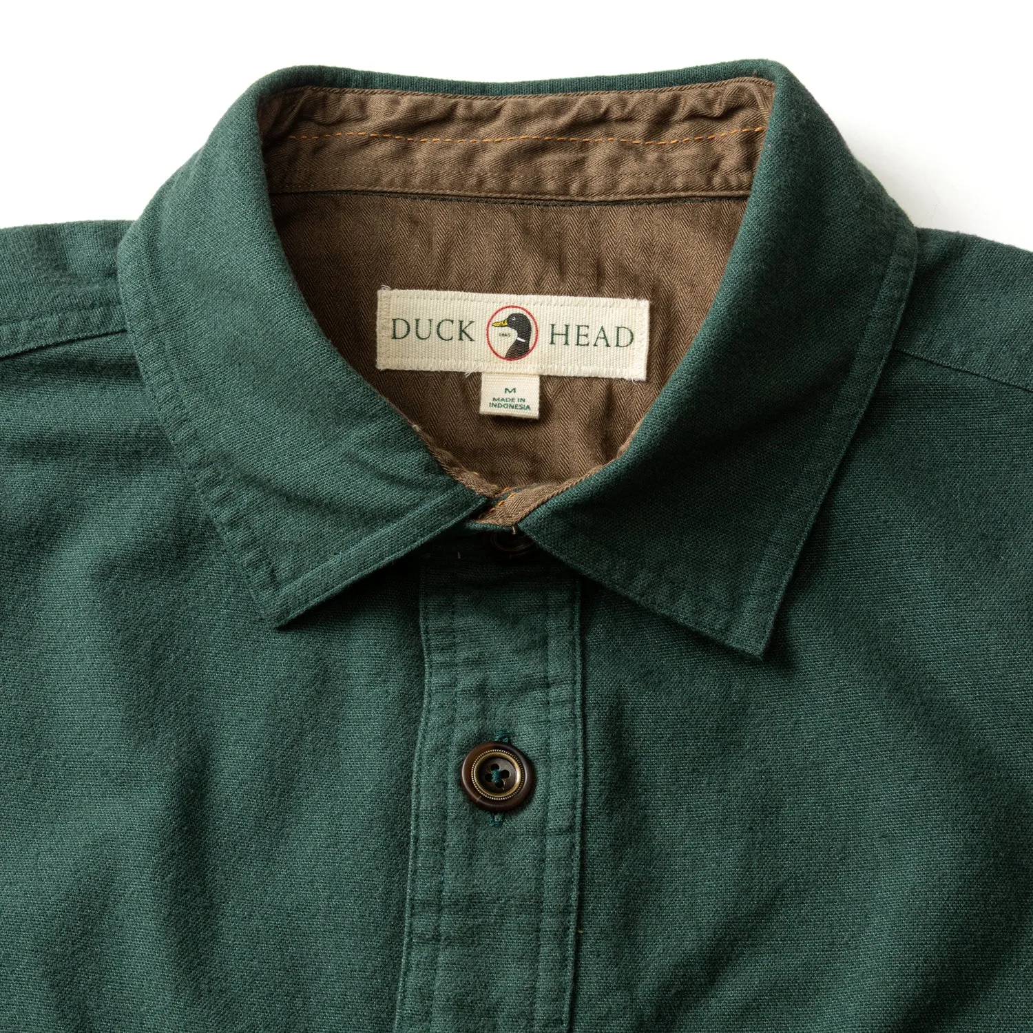 Slater Moleskin Overshirt - Spruce Green sold by Duck Head product image thumbnail 4