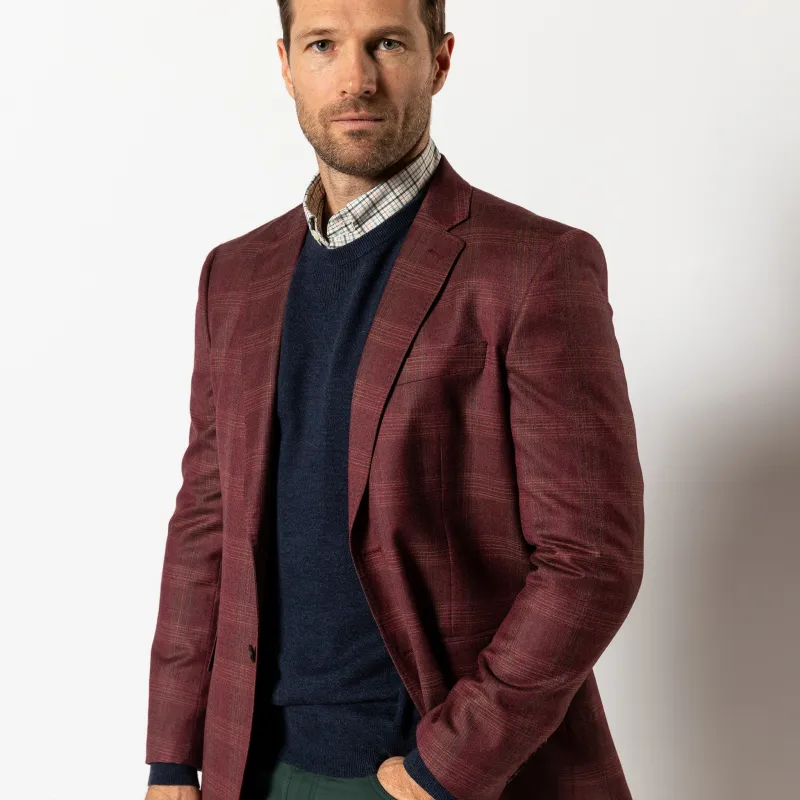 Sampson Plaid Sport Coat - Fig sold by Duck Head