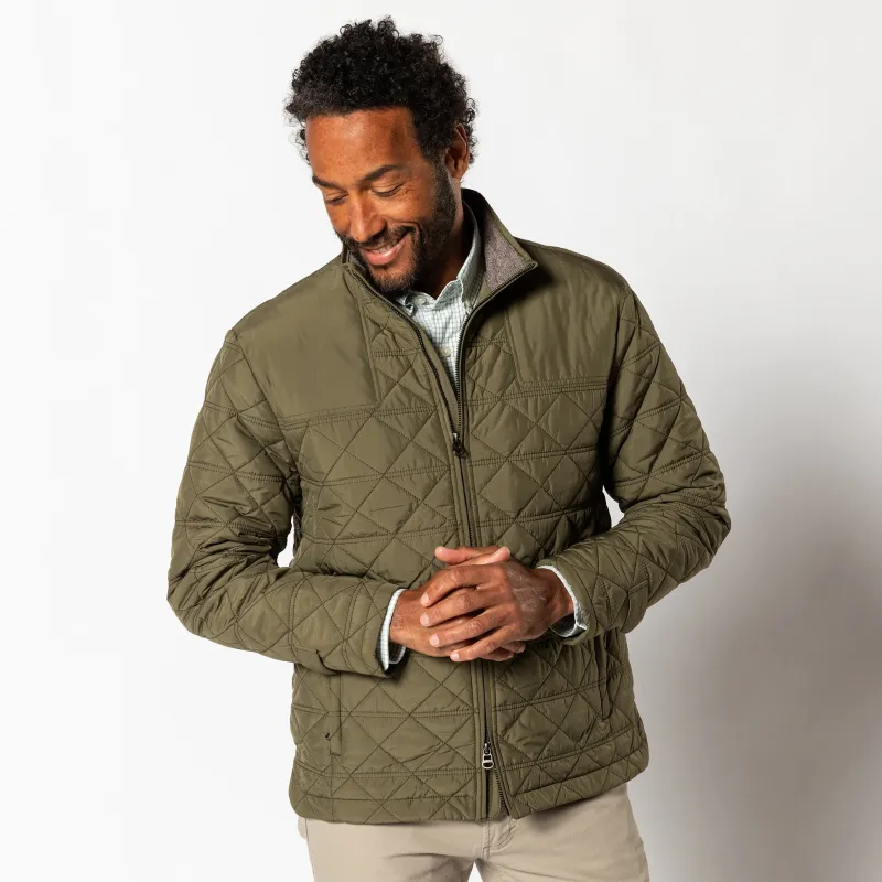 Fremont Sport Performance Quilted Jacket - Dark Forest Green sold by Duck Head