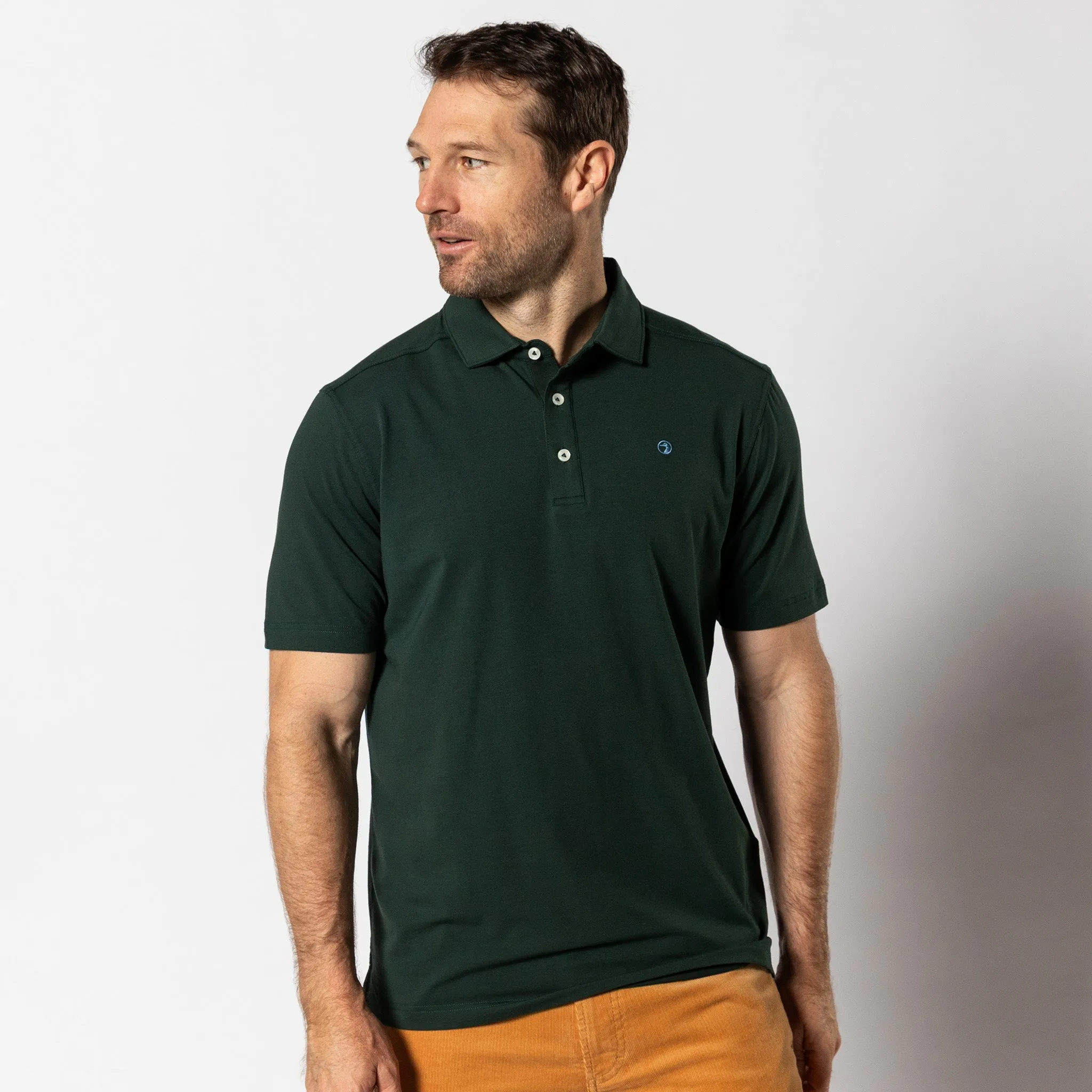 Hanover Pima Cotton Polo - Spruce Green sold by Duck Head