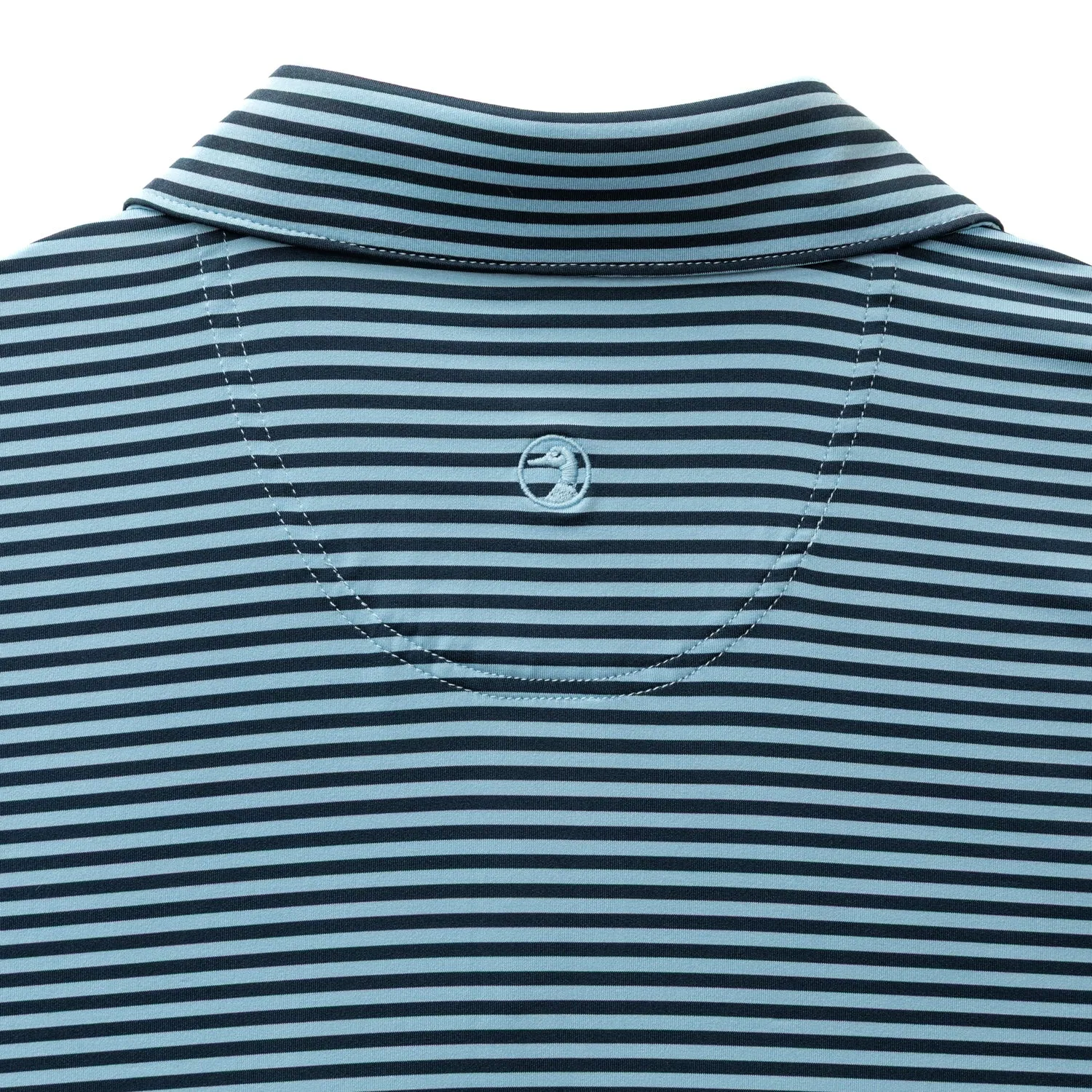 Long Drive Performance Polo - Kirk Stripe - Glacier Blue sold by Duck Head product image thumbnail 5