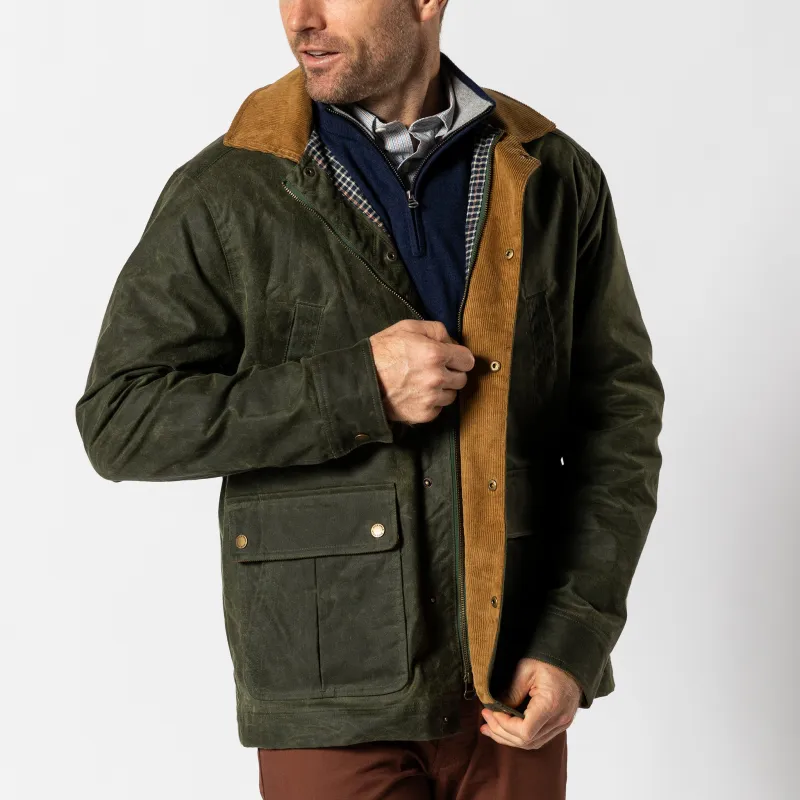 Waxed Duck Canvas Jacket - Deep Olive sold by Duck Head