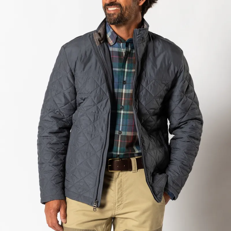 Fremont Sport Performance Quilted Jacket - Ocean Grey sold by Duck Head
