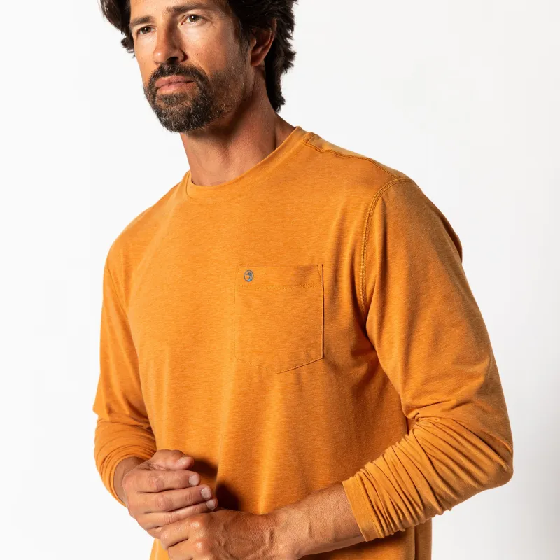 Windward Long Sleeve Performance T-Shirt - Harvest Spice sold by Duck Head